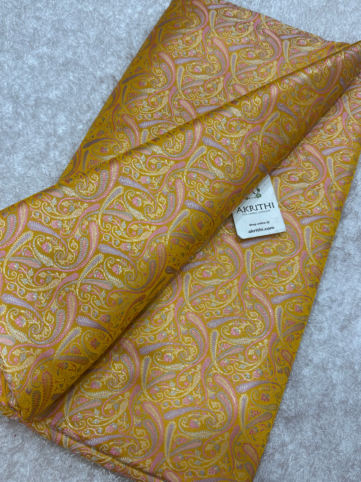 Pure Banarasi brocade fabric