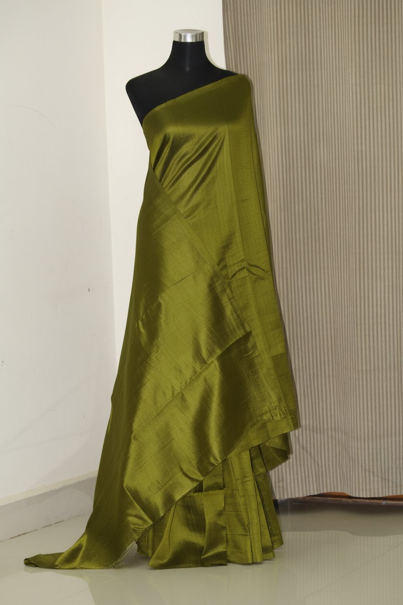 Dupion pure raw silk saree