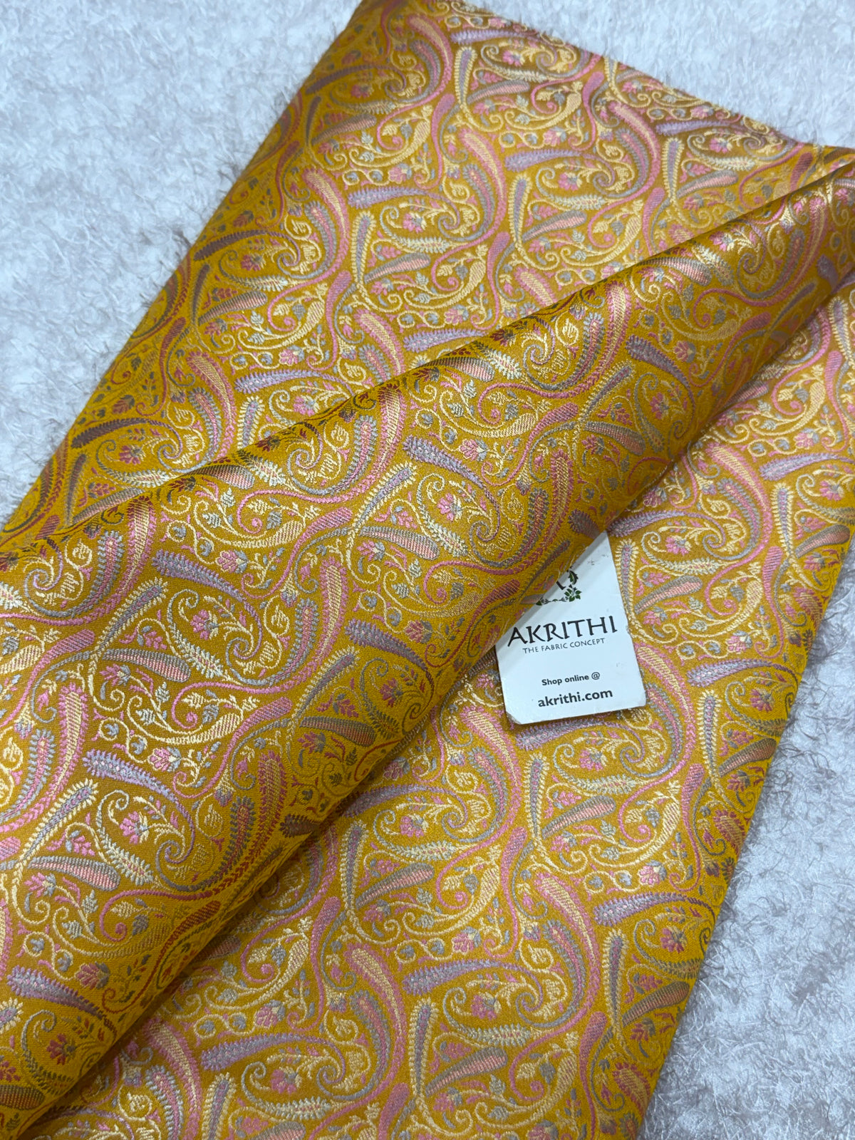 Pure Banarasi brocade fabric