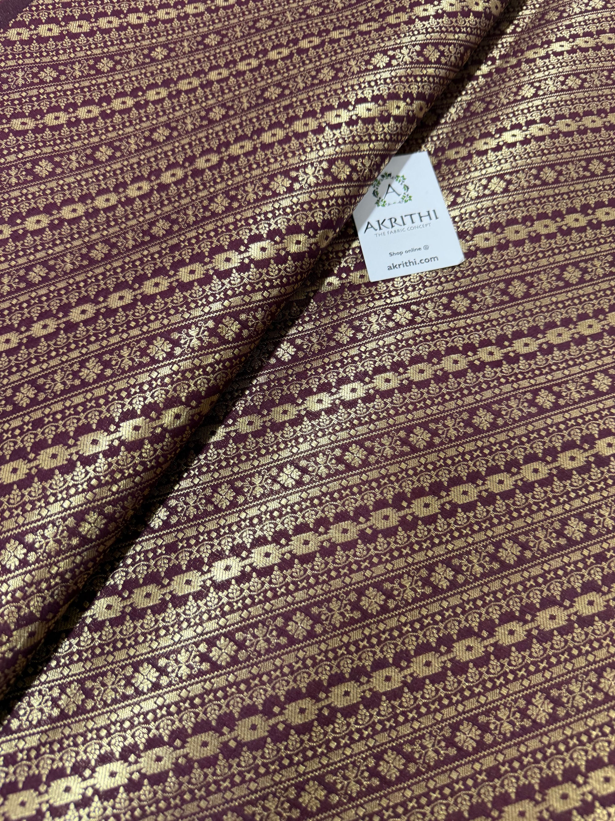 Pure Banarasi brocade fabric