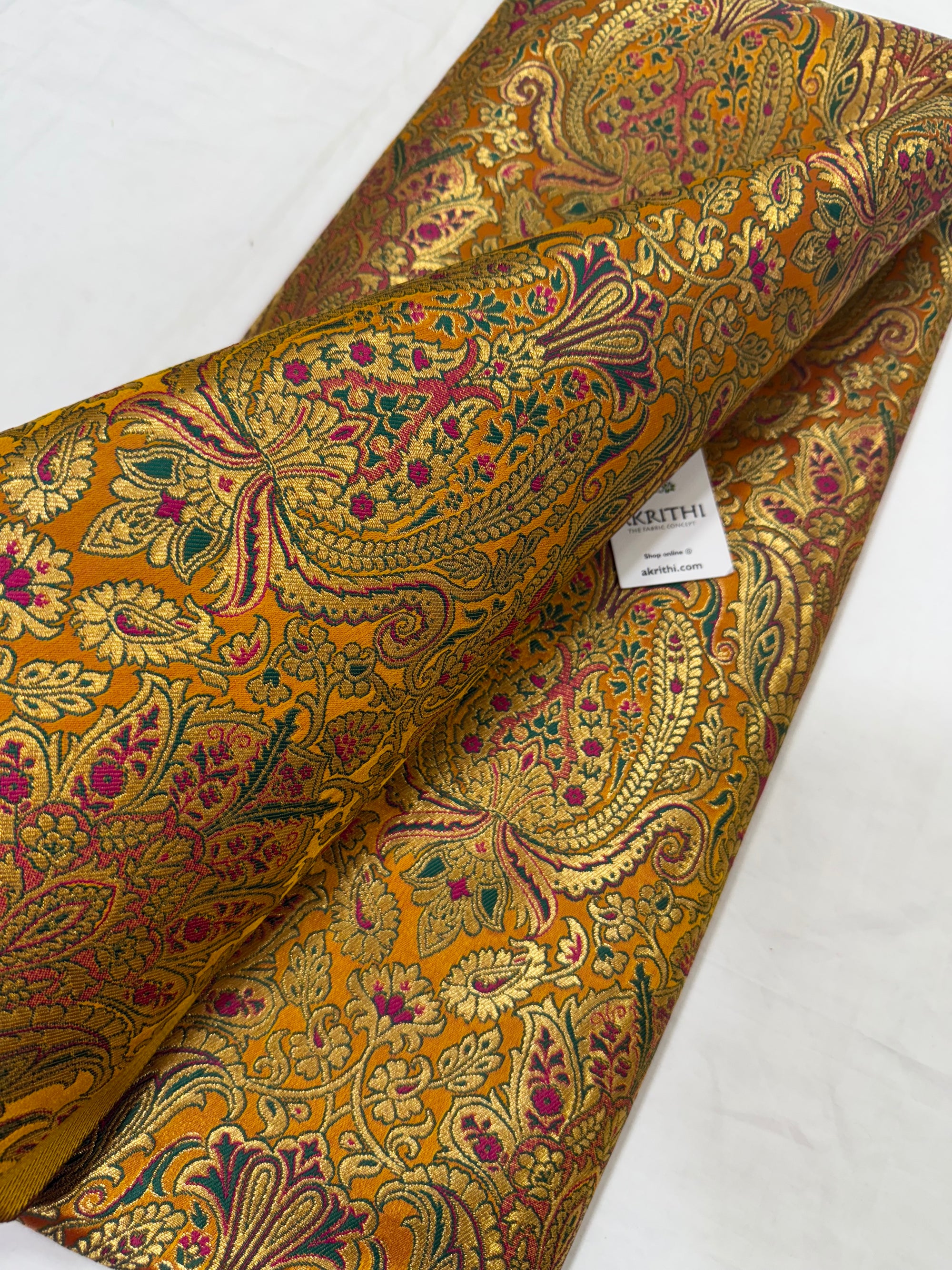 Pure Banarasi brocade fabric