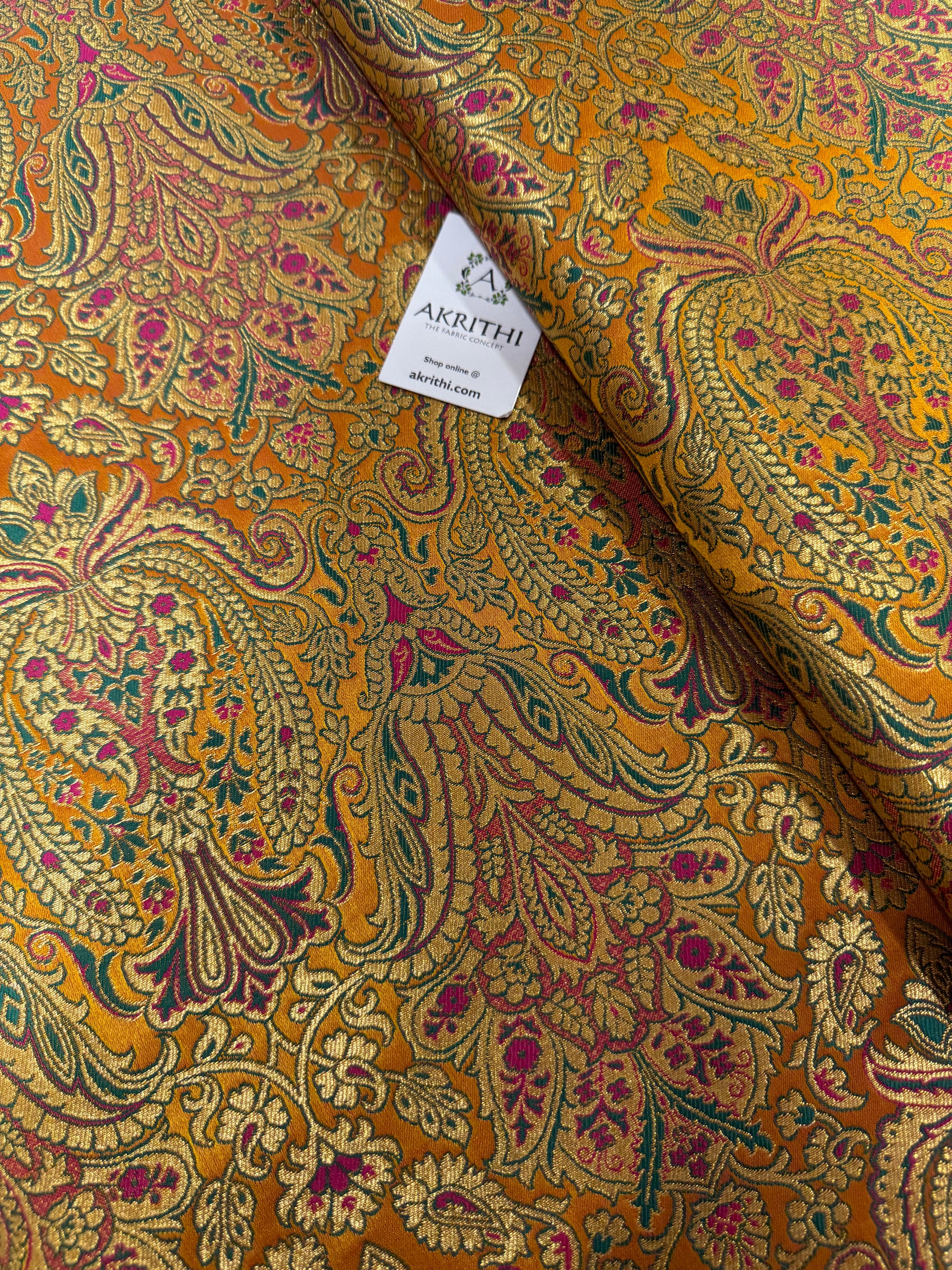 Pure Banarasi brocade fabric