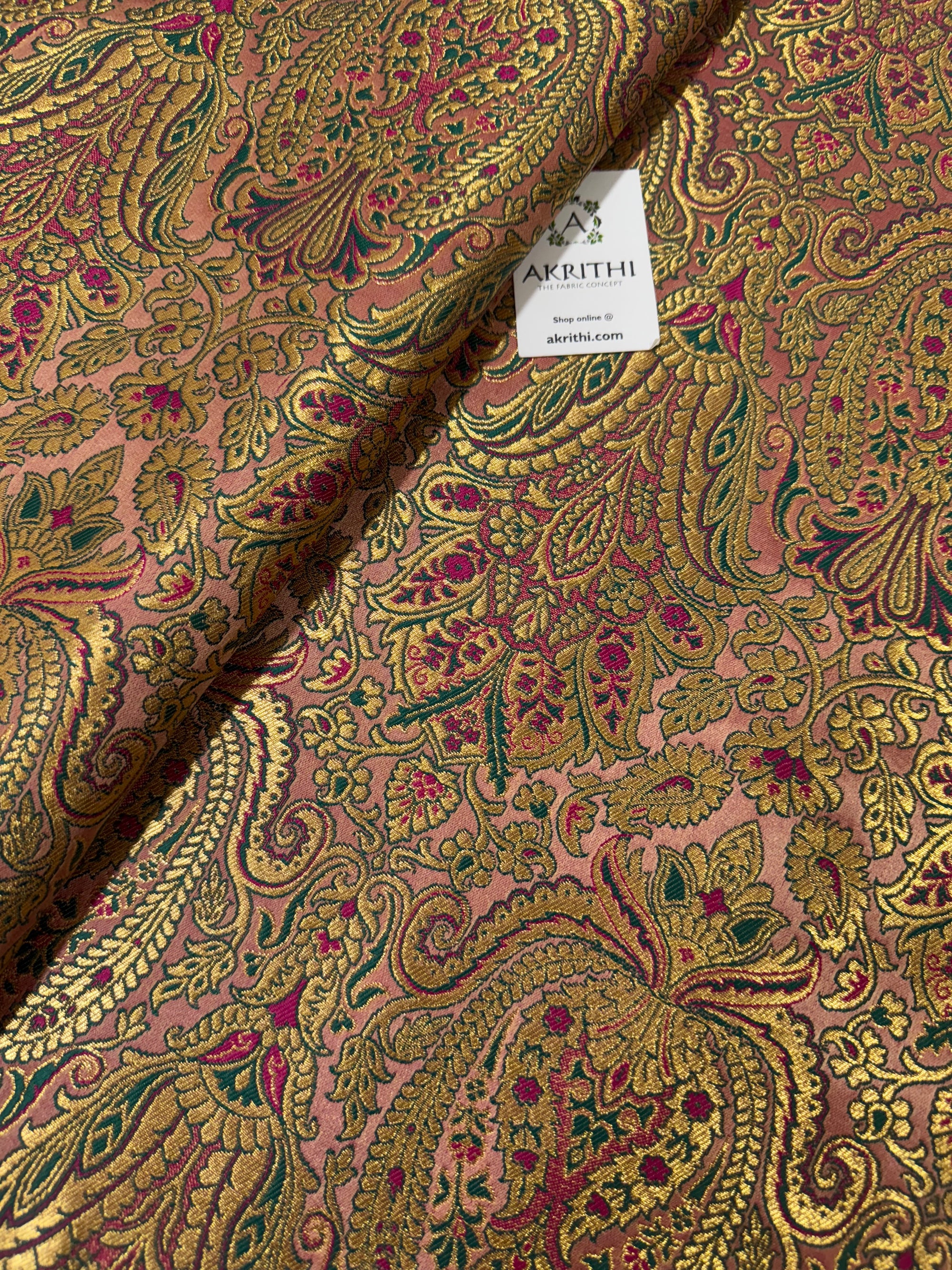 Pure Banarasi brocade fabric