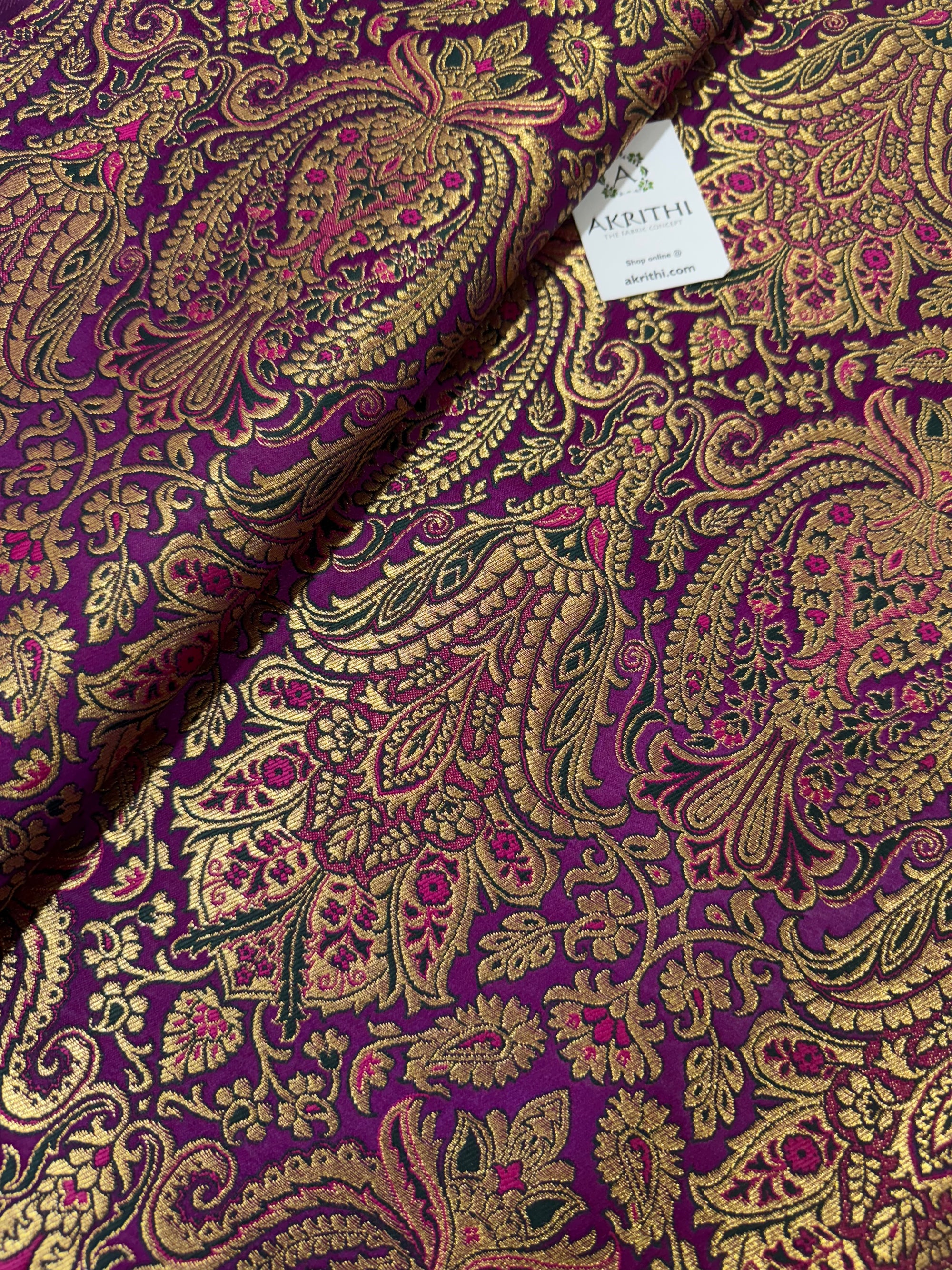 Pure Banarasi brocade fabric