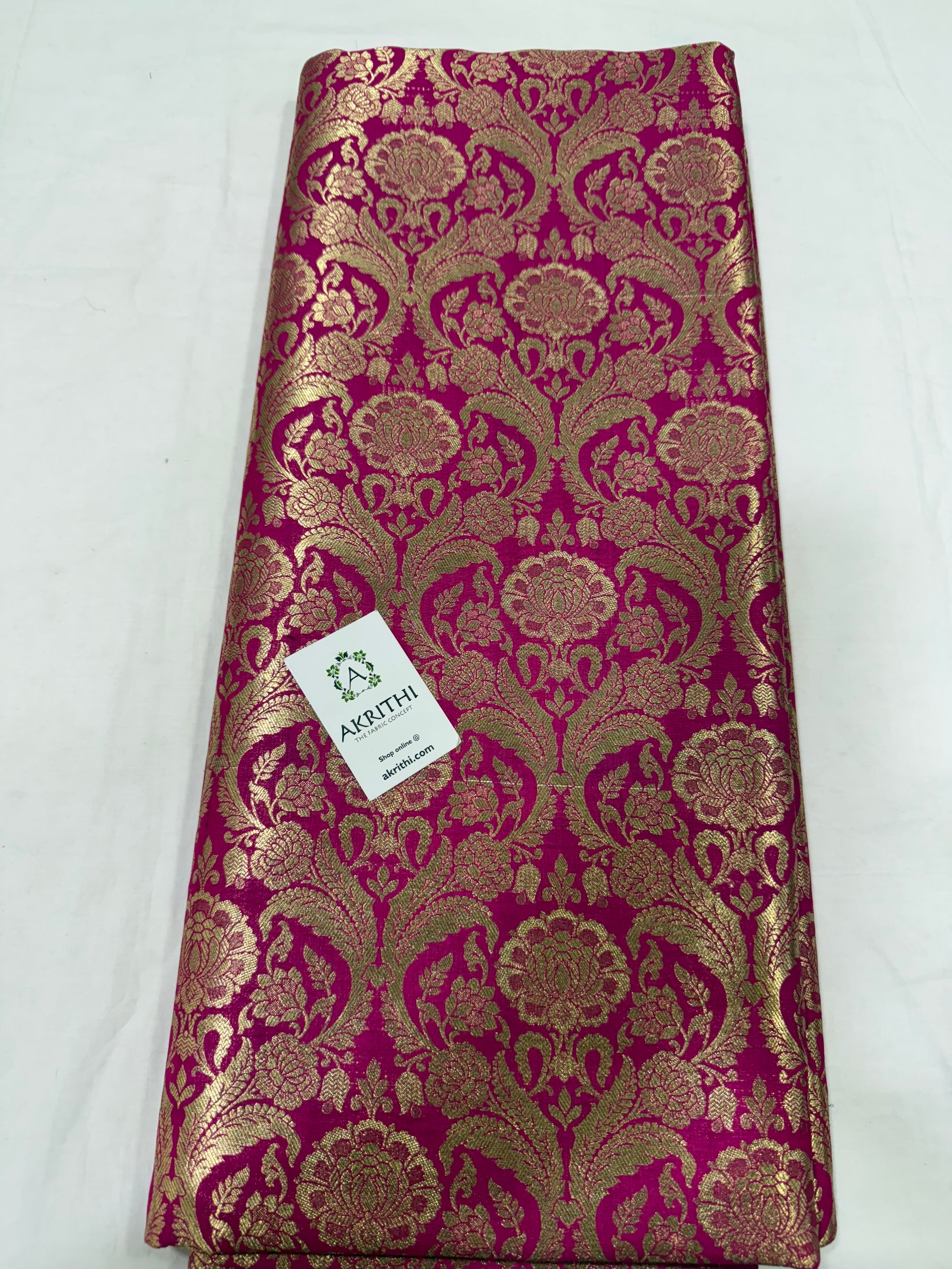 Pure Banarasi brocade fabric