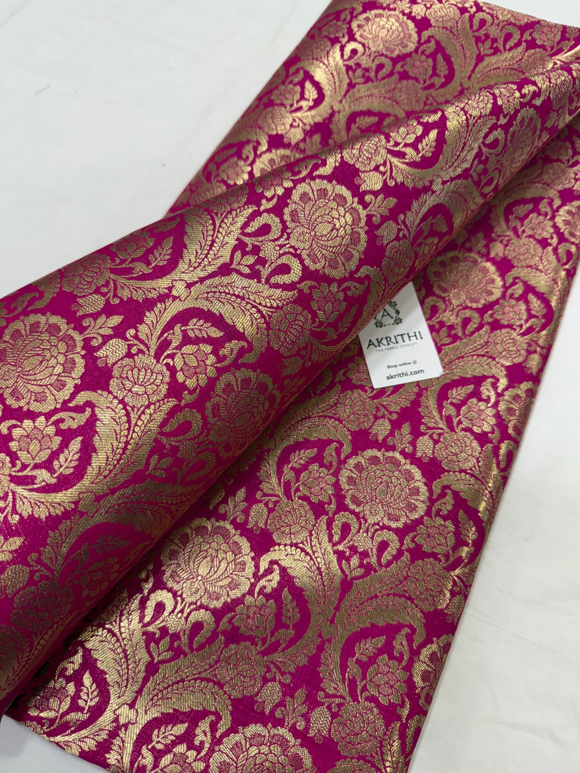 Pure Banarasi brocade fabric