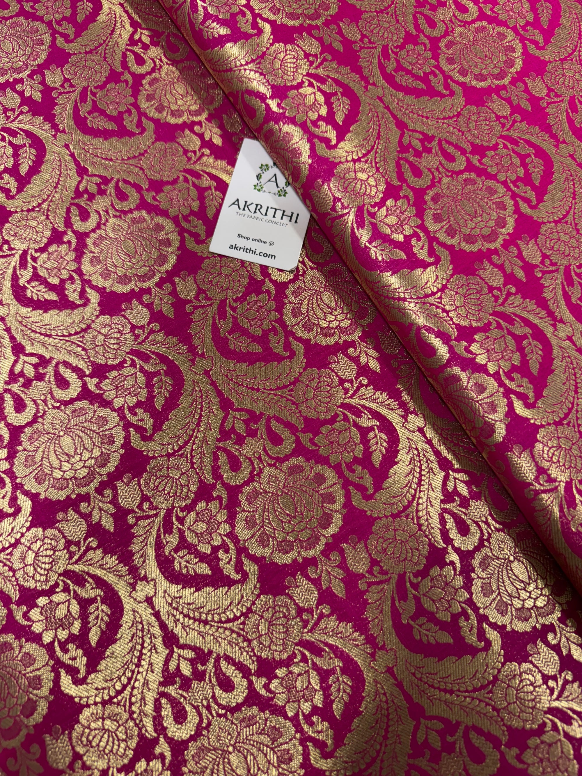 Pure Banarasi brocade fabric