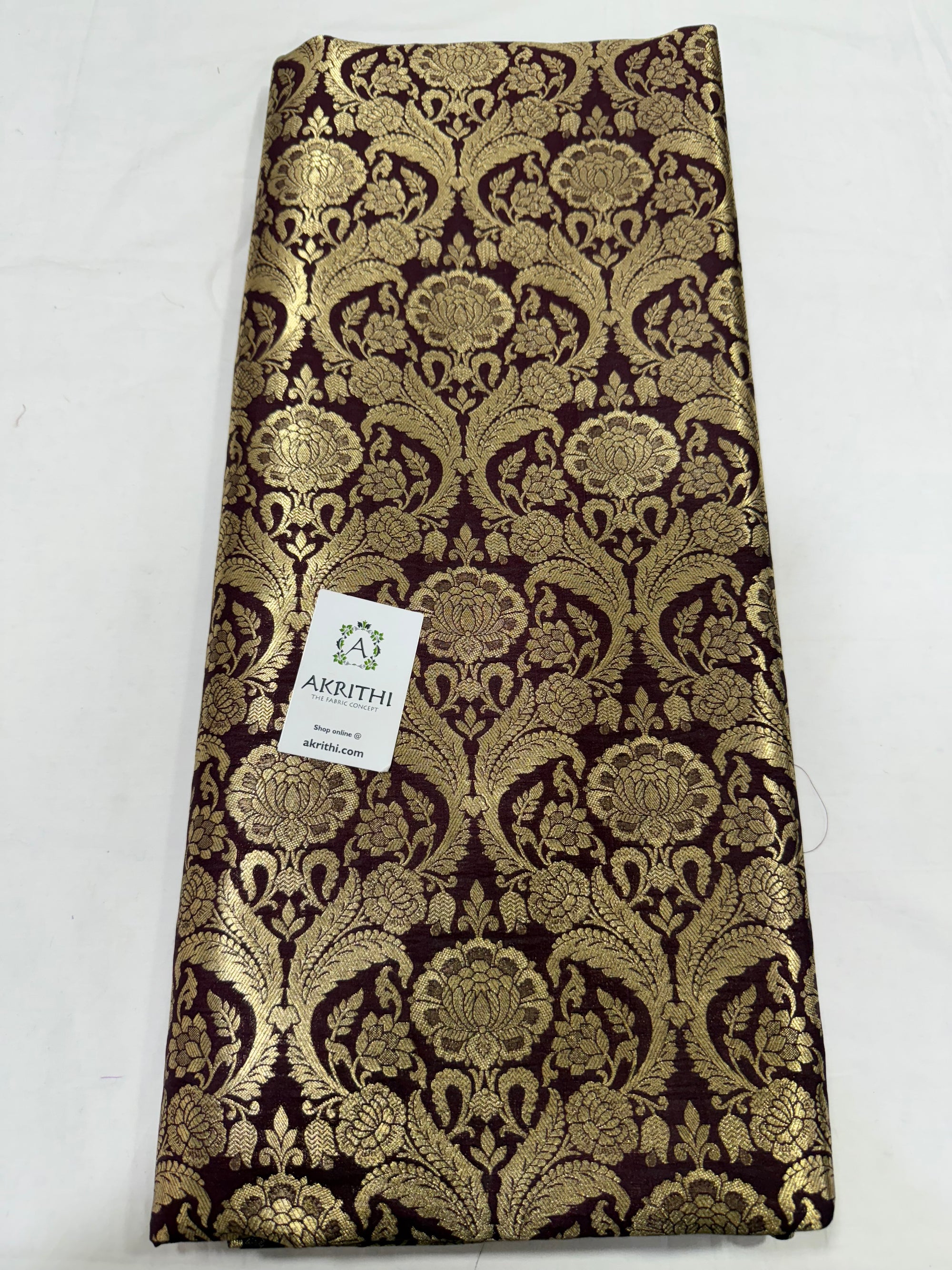 Pure Banarasi brocade fabric