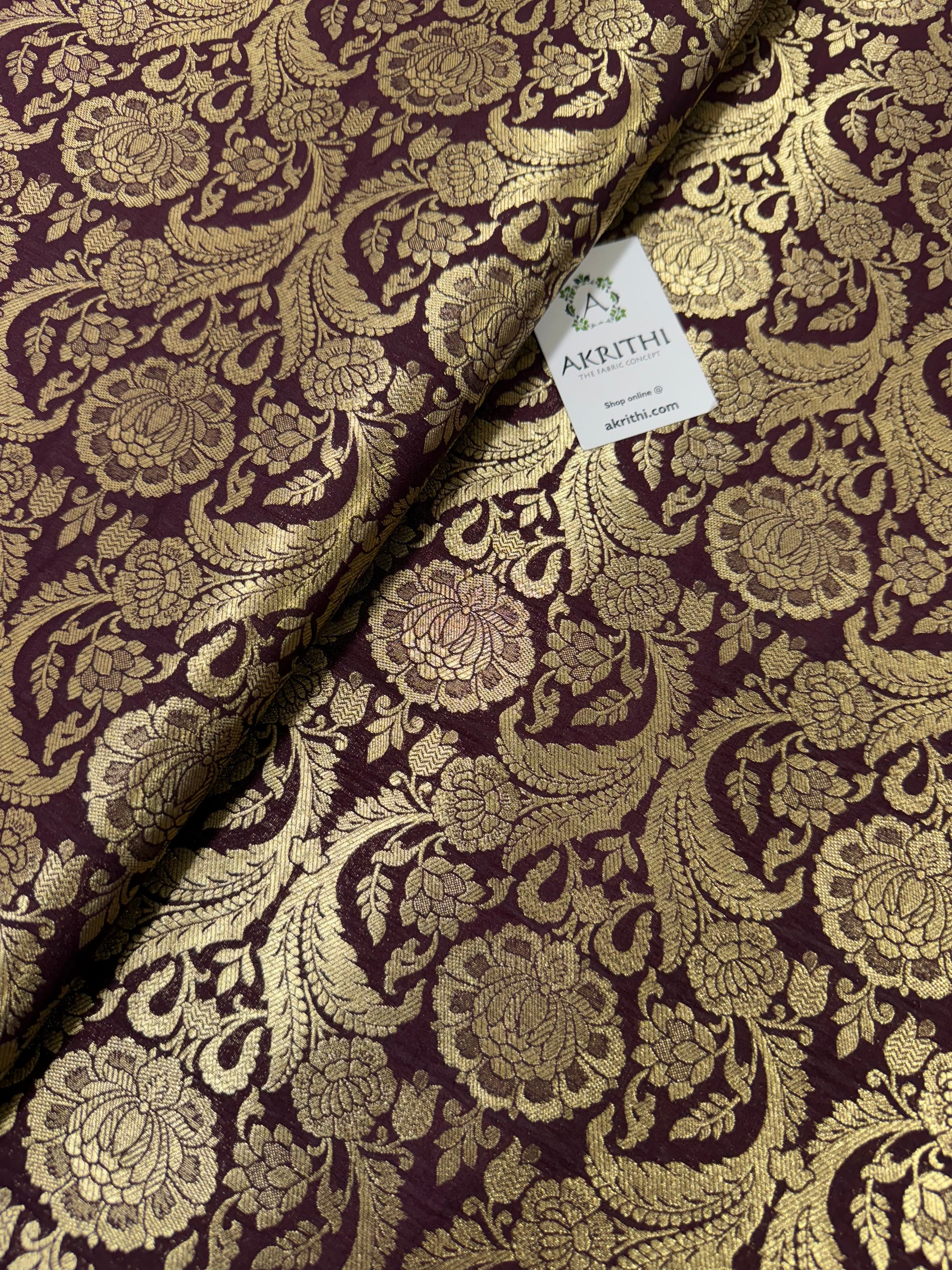 Pure Banarasi brocade fabric