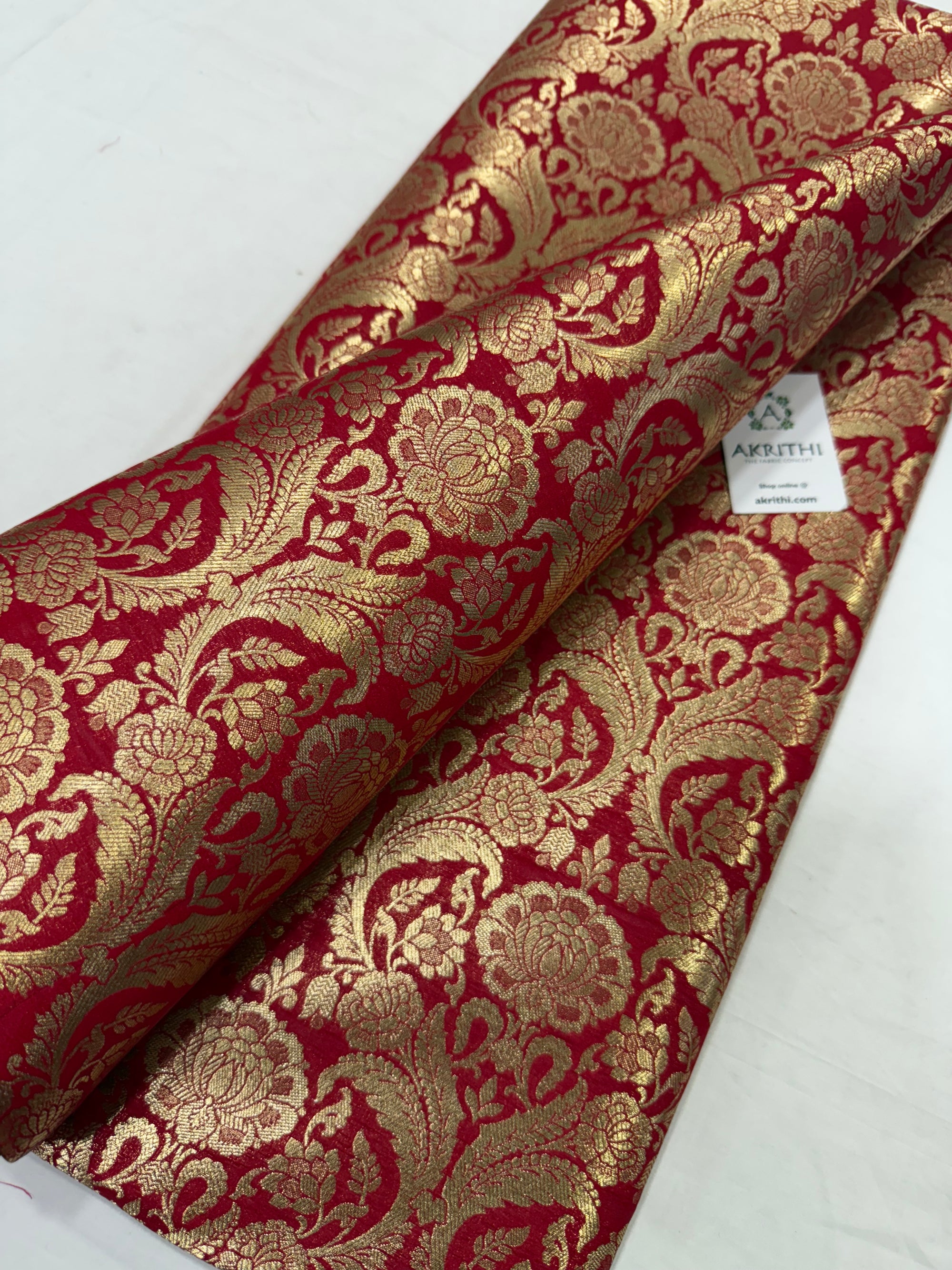 Pure Banarasi brocade fabric