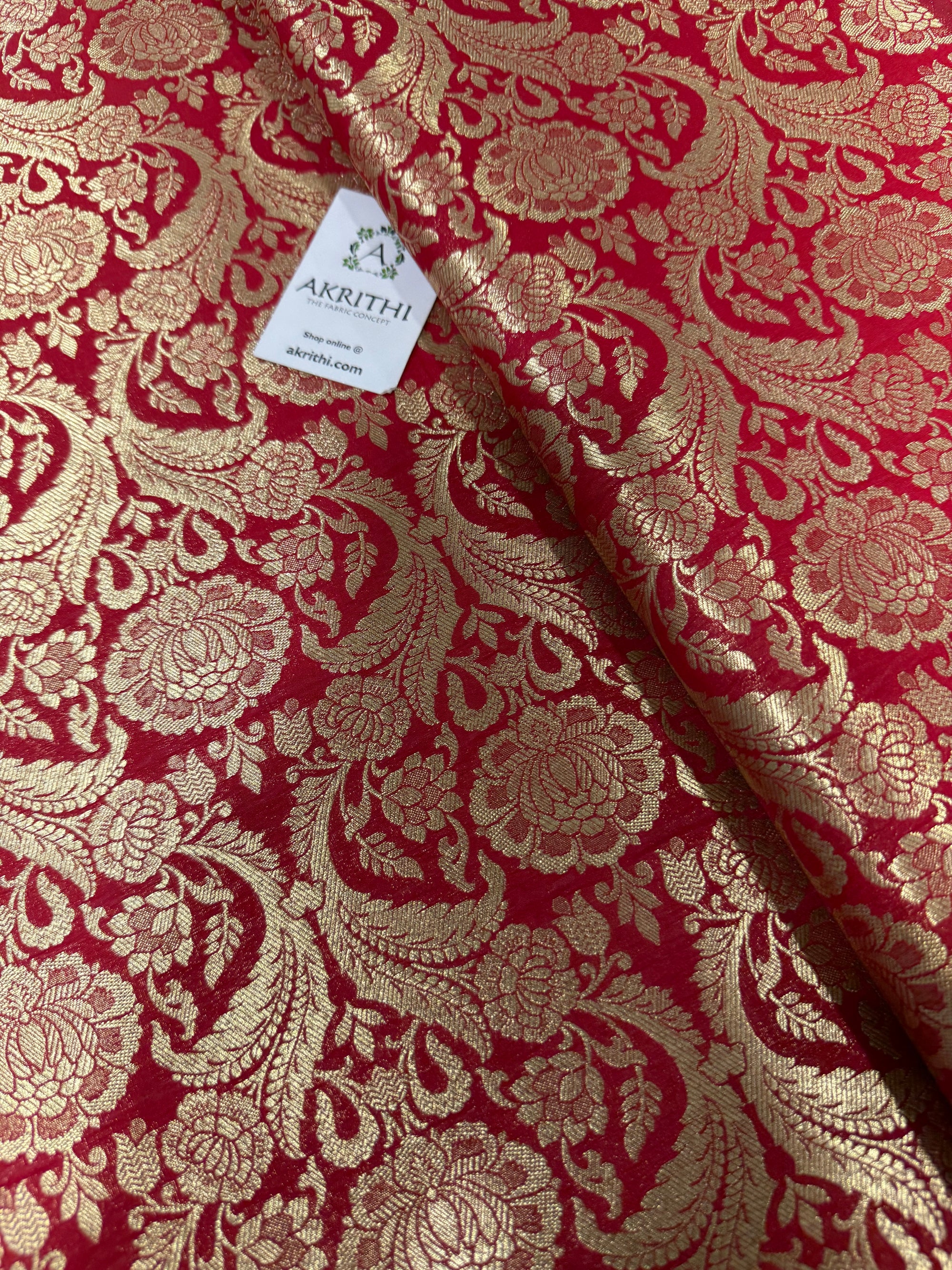 Pure Banarasi brocade fabric