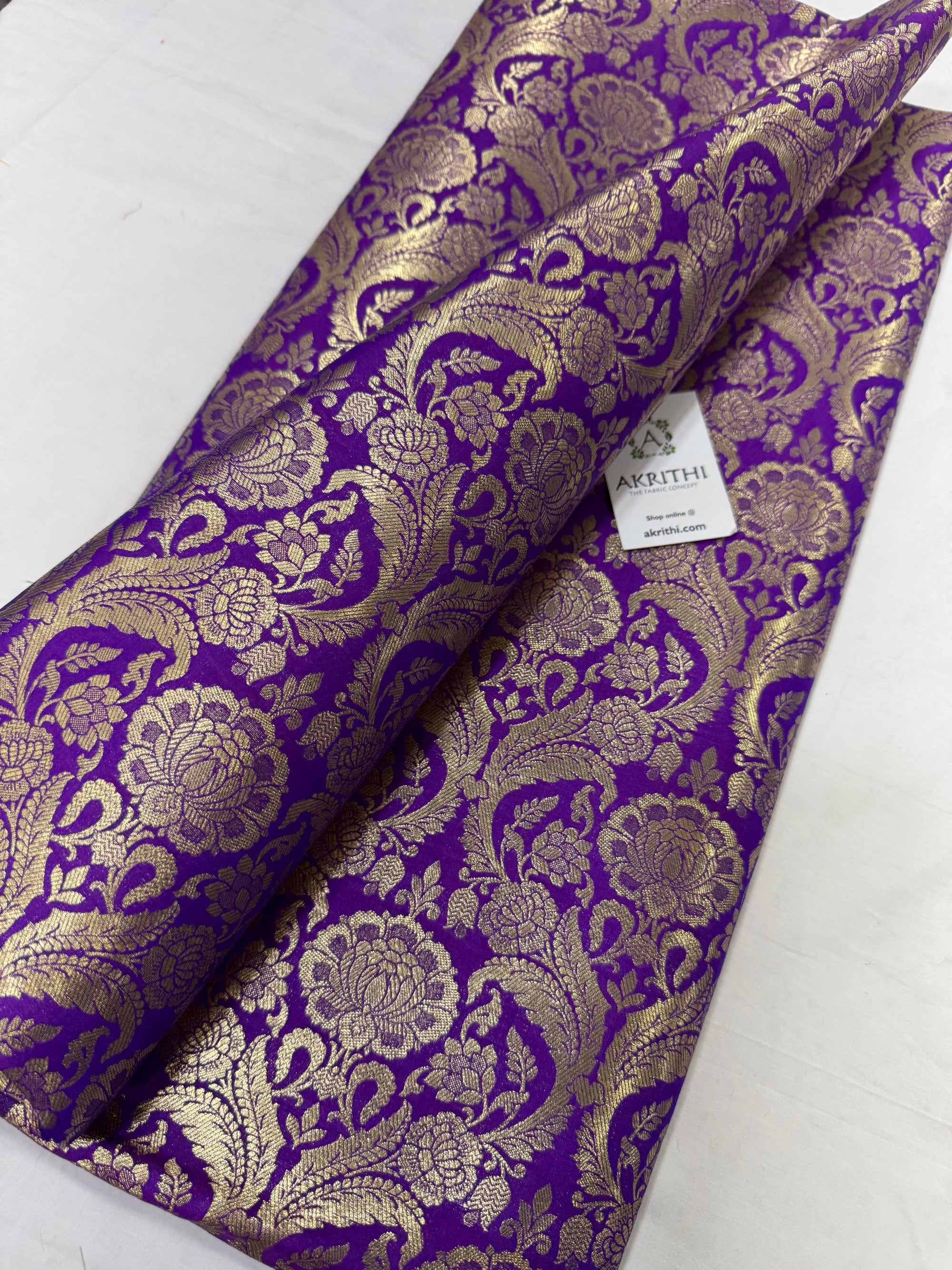 Pure Banarasi brocade fabric