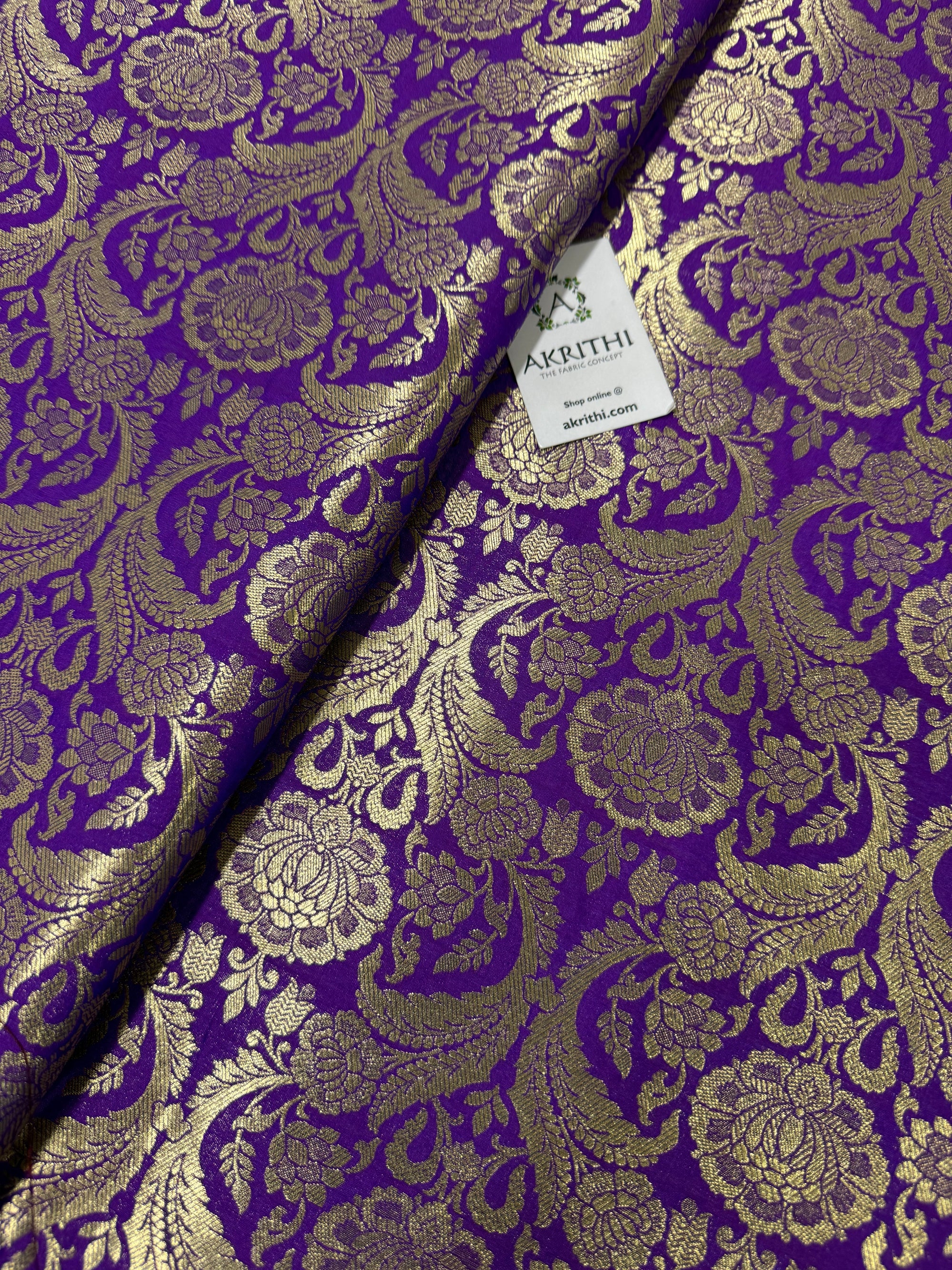 Pure Banarasi brocade fabric