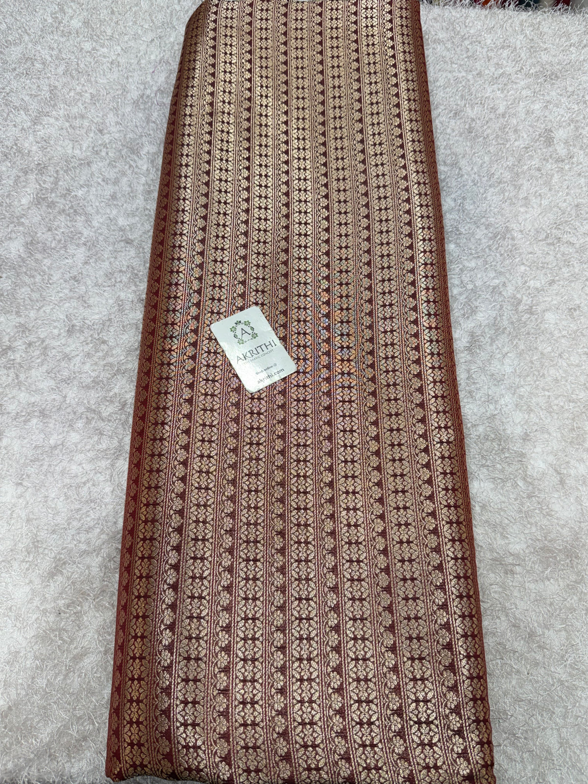 Pure Banarasi brocade fabric