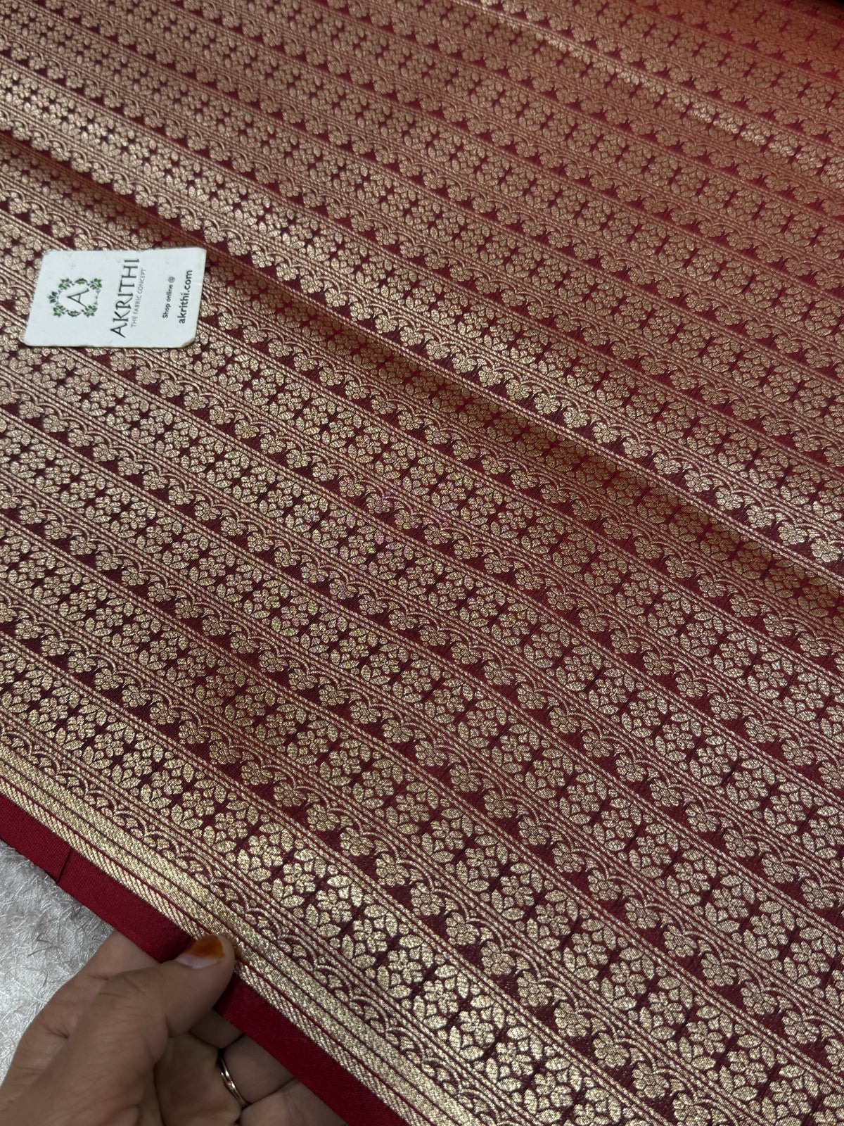Pure Banarasi brocade fabric