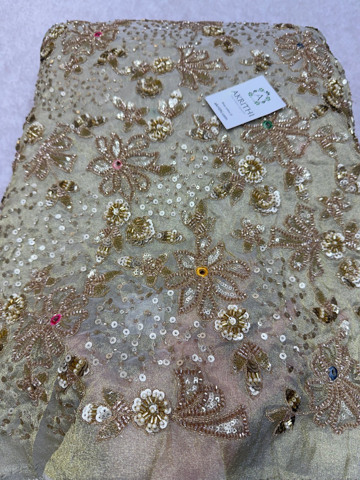 Heavy Embroidered soft viscose tissue fabric