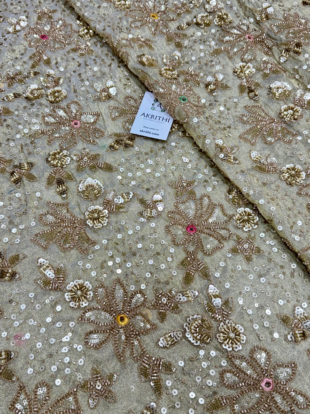 Heavy Embroidered soft viscose tissue fabric