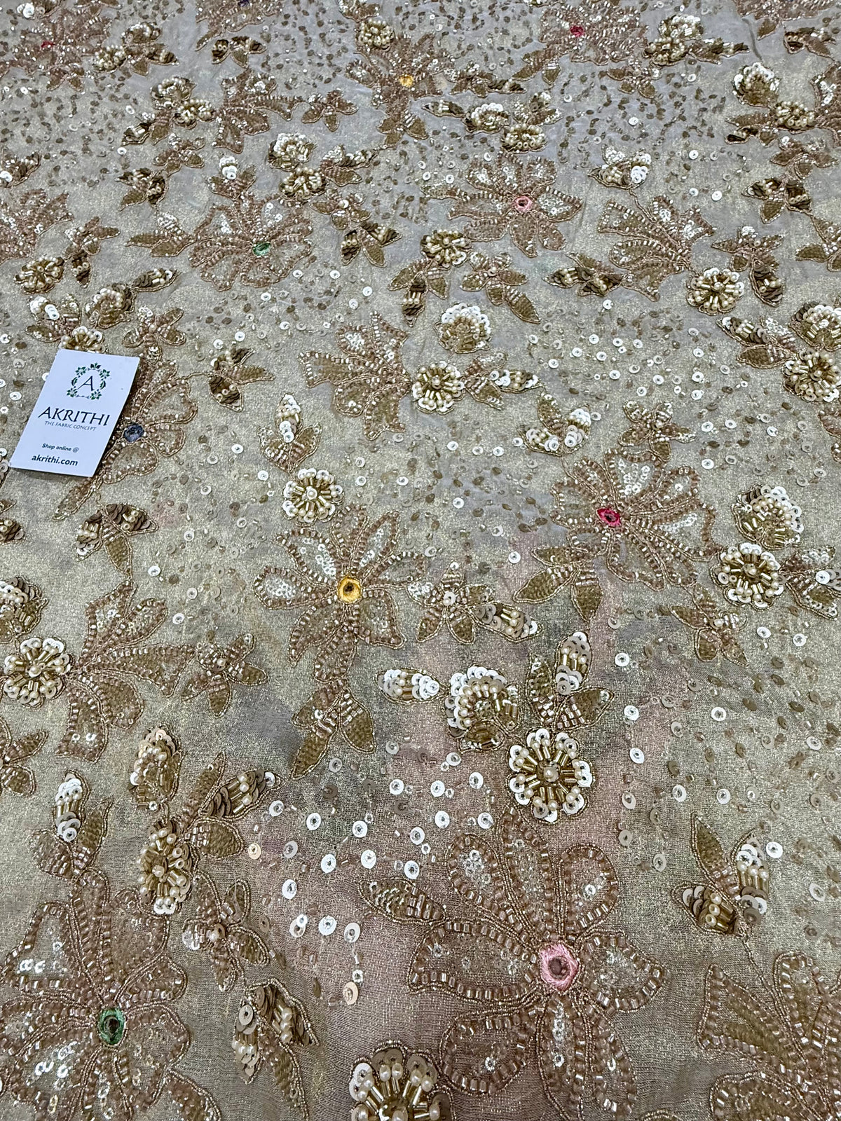 Heavy Embroidered soft viscose tissue fabric