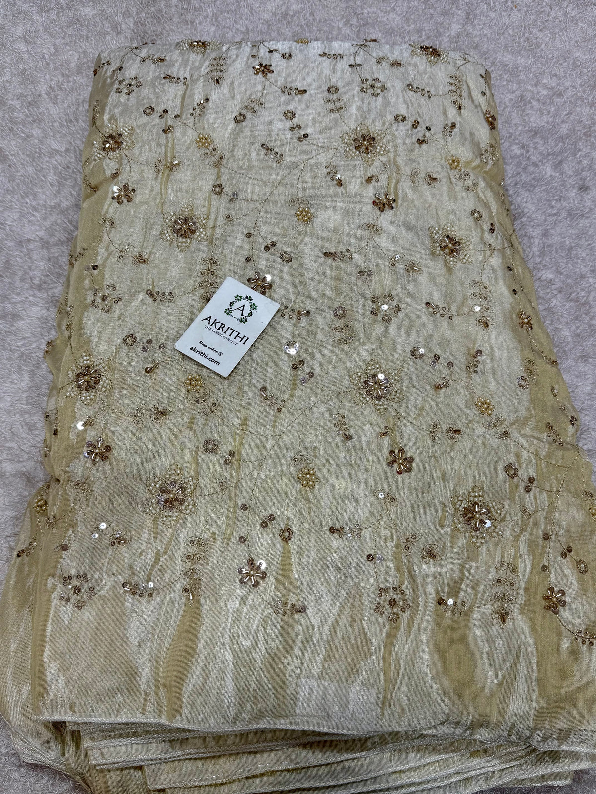 Dyeable Embroidered soft viscose tissue fabric
