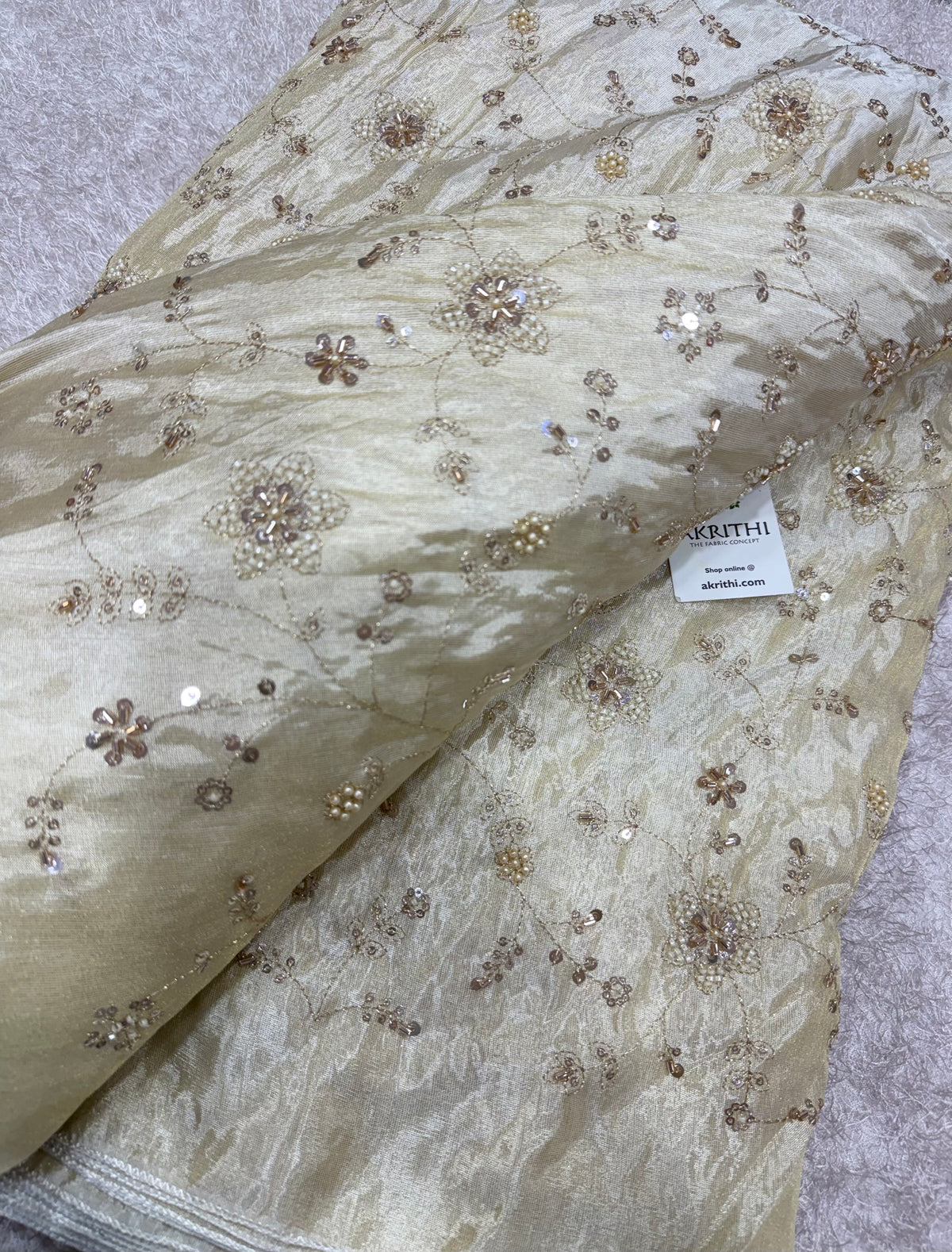 Dyeable Embroidered soft viscose tissue fabric