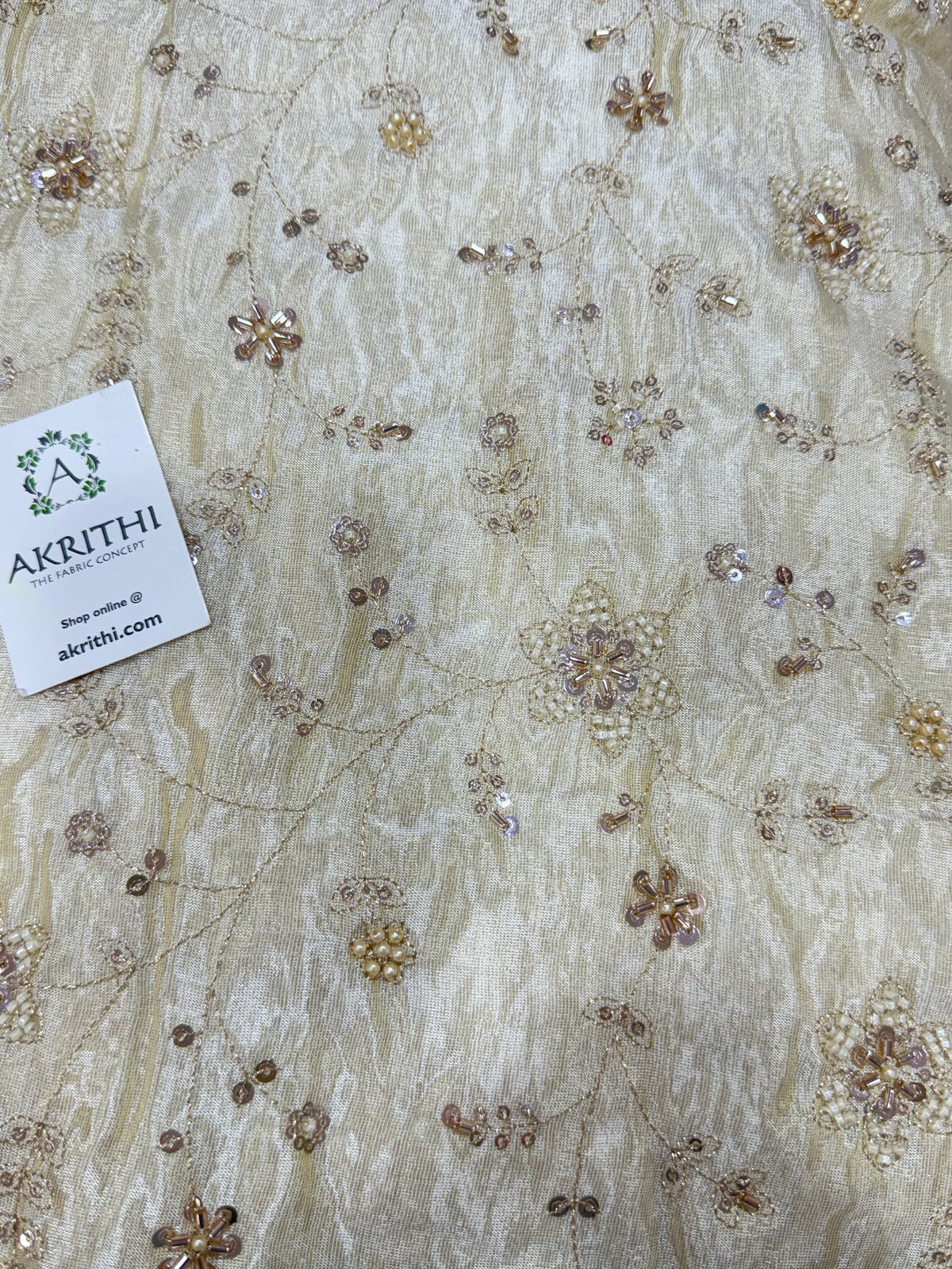 Dyeable Embroidered soft viscose tissue fabric