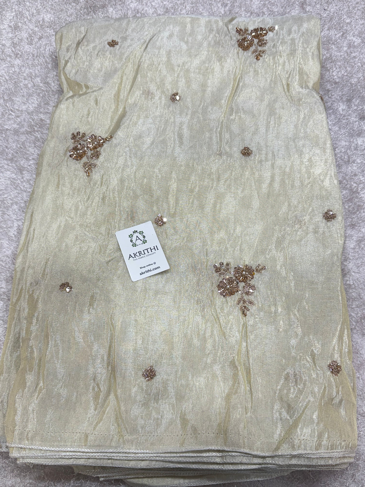 Dyeable Embroidered soft viscose tissue fabric