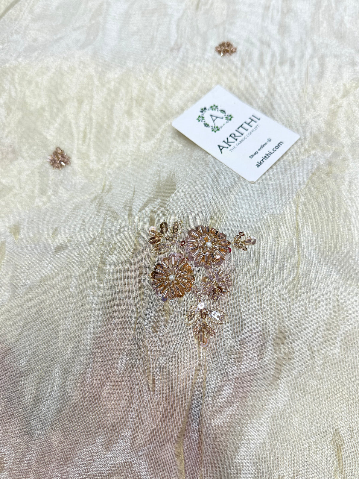 Dyeable Embroidered soft viscose tissue fabric