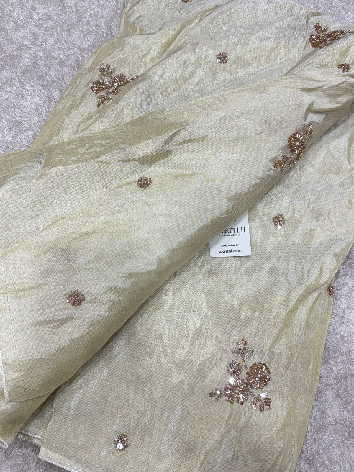 Dyeable Embroidered soft viscose tissue fabric
