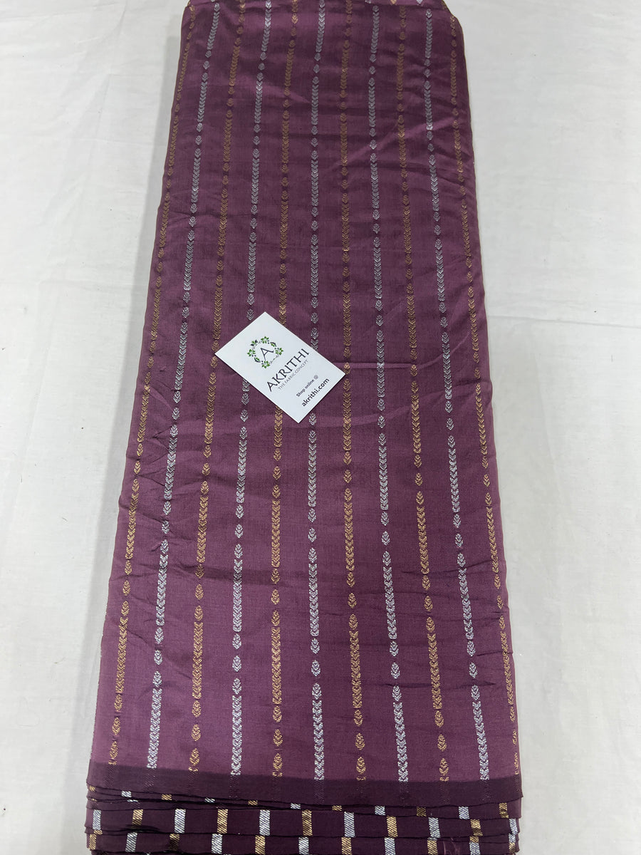 Semi Banarasi raw silk fabric