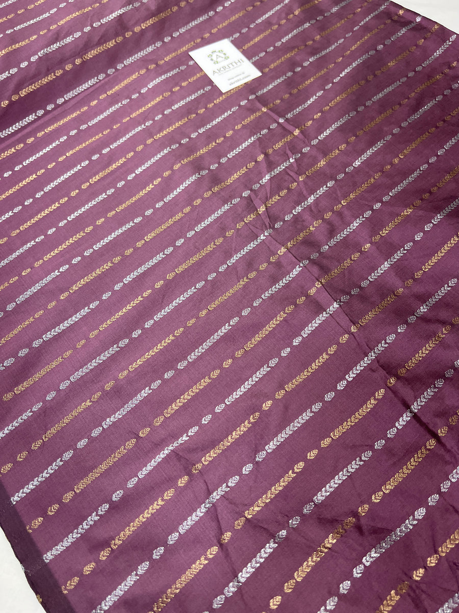 Semi Banarasi raw silk fabric