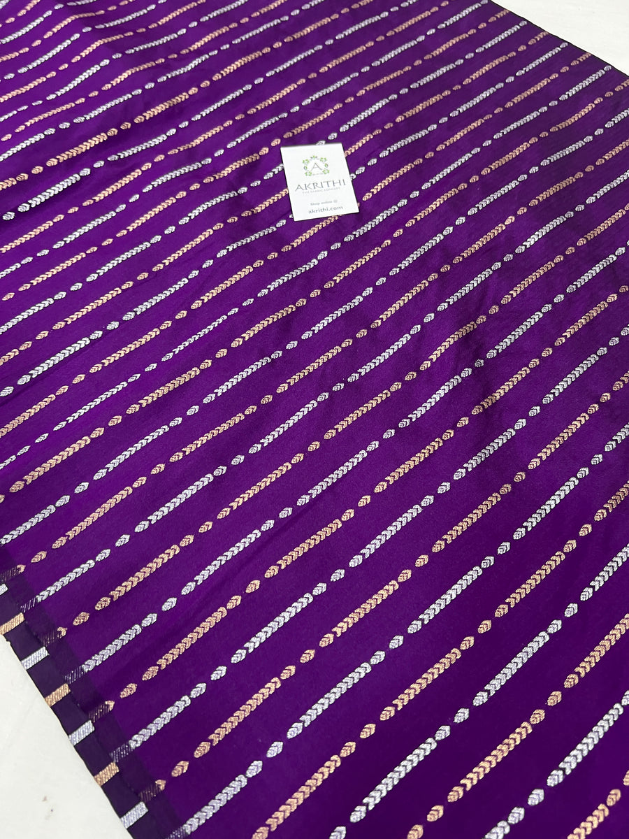 Semi Banarasi raw silk fabric