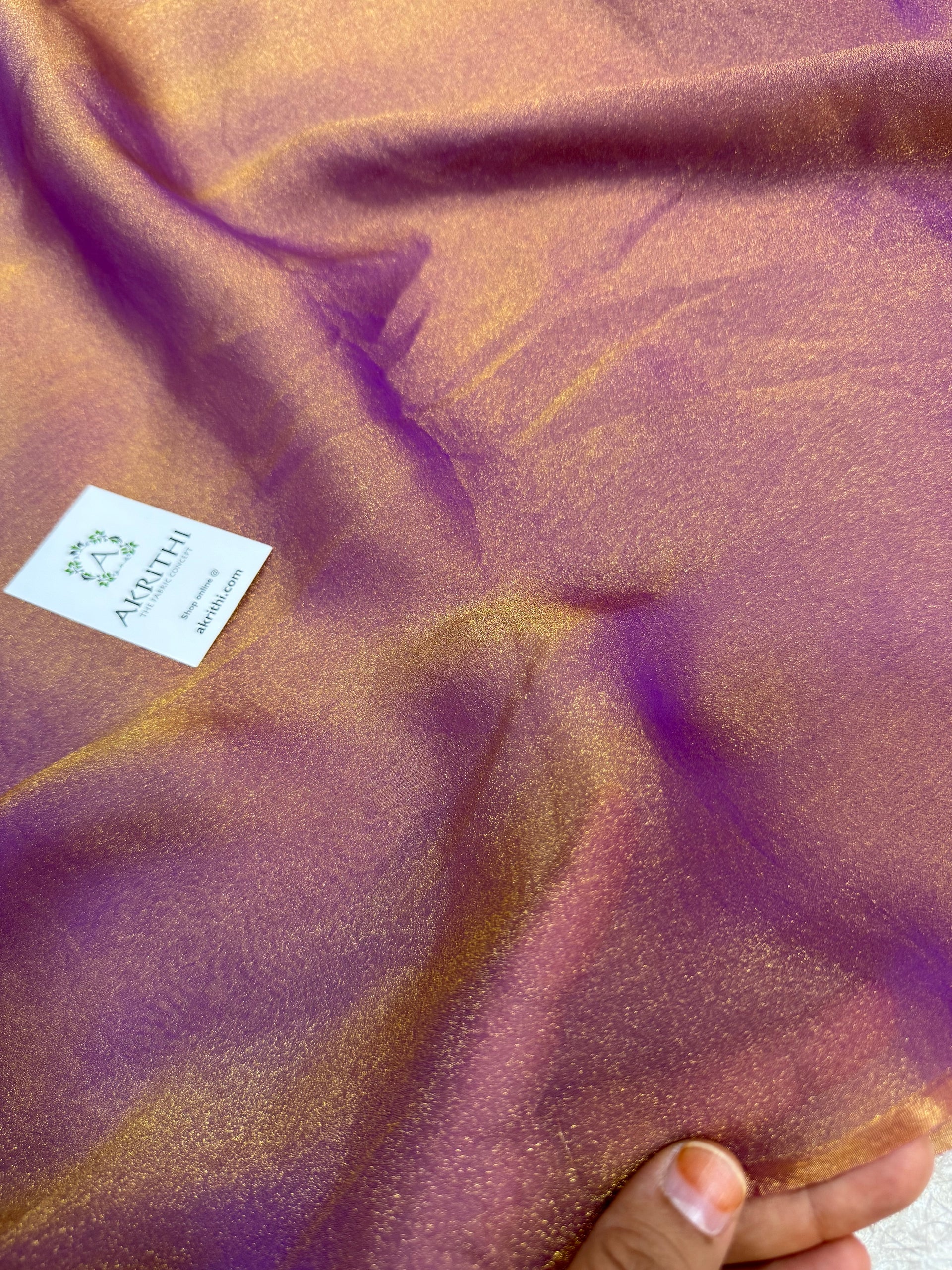 Buy crushed tissue chiffon fabric online – Akrithi