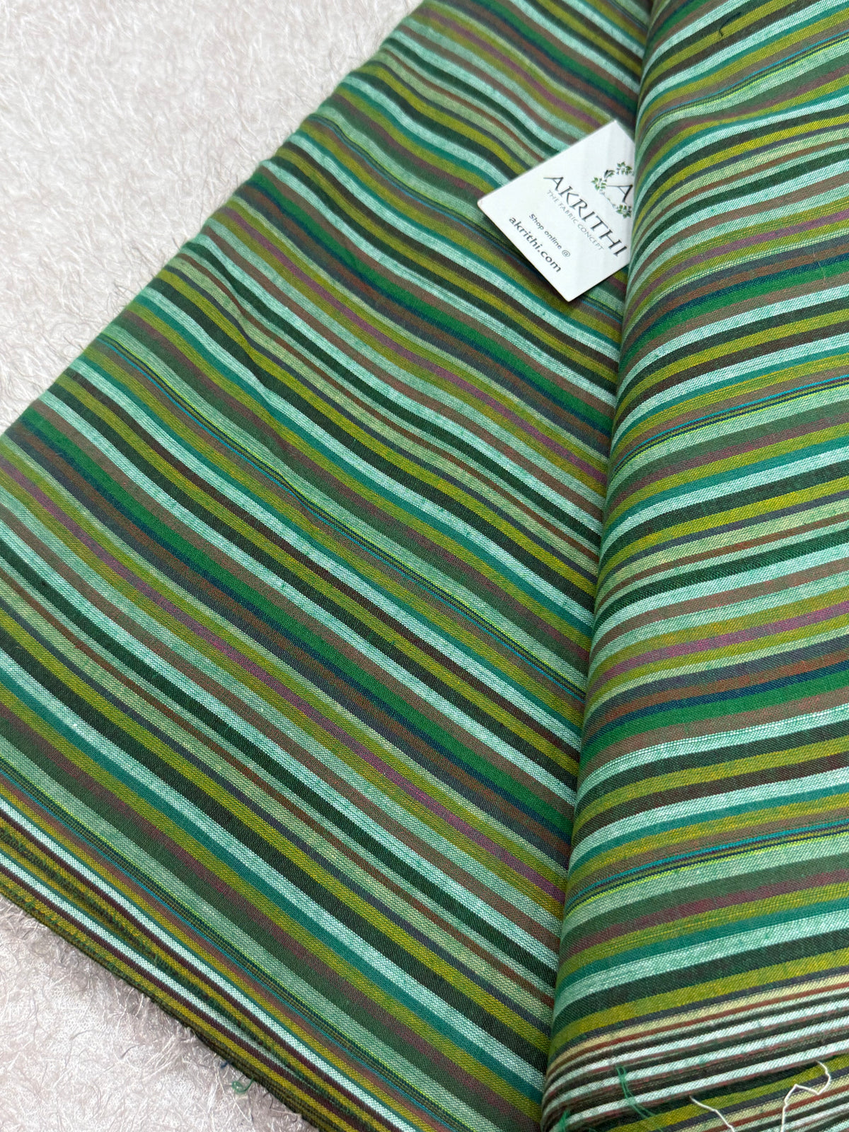 Woven striped Pure cotton fabric