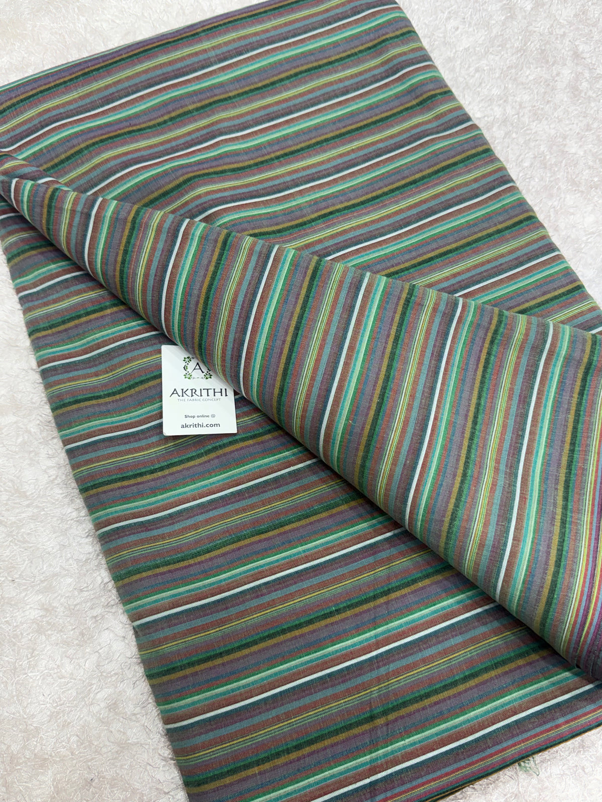 Woven striped Pure cotton fabric