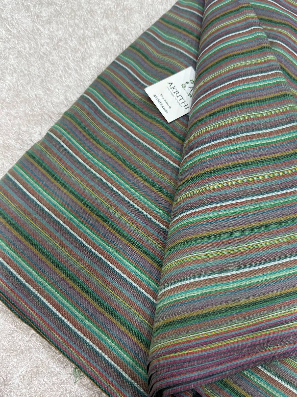 Woven striped Pure cotton fabric