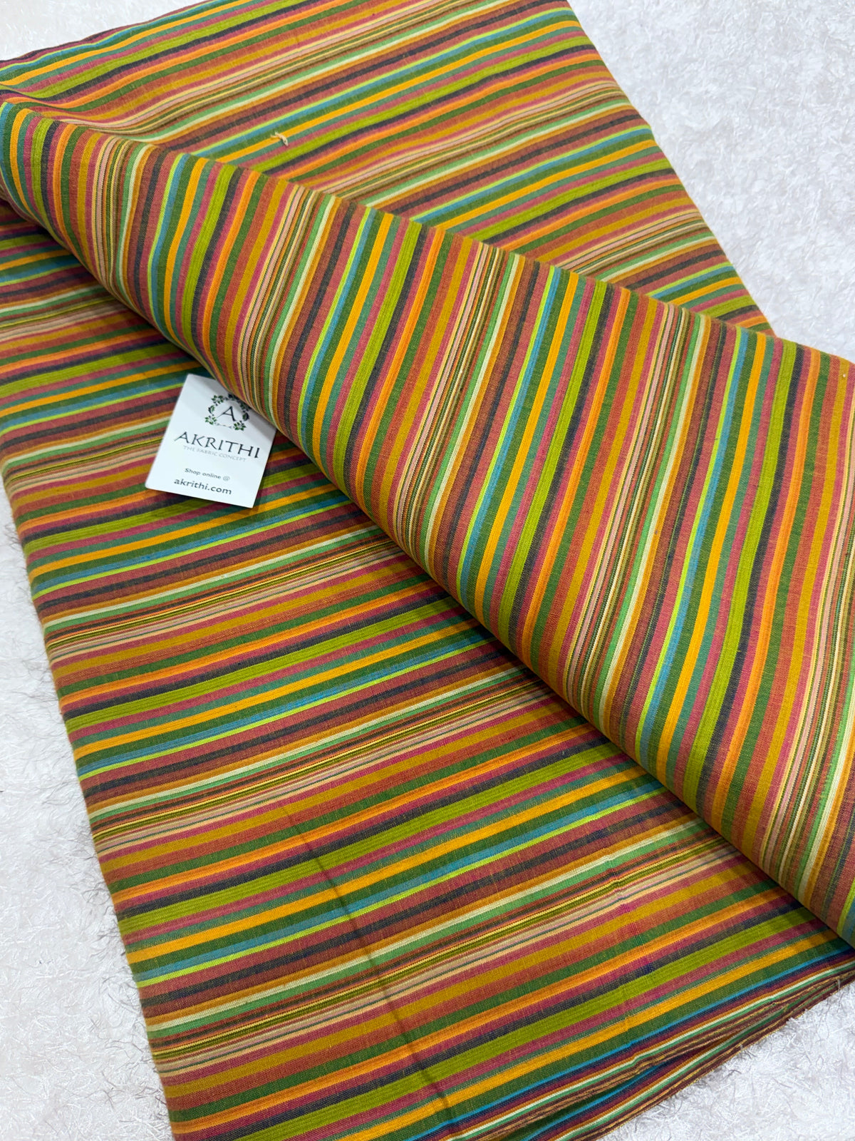 Woven striped Pure cotton fabric