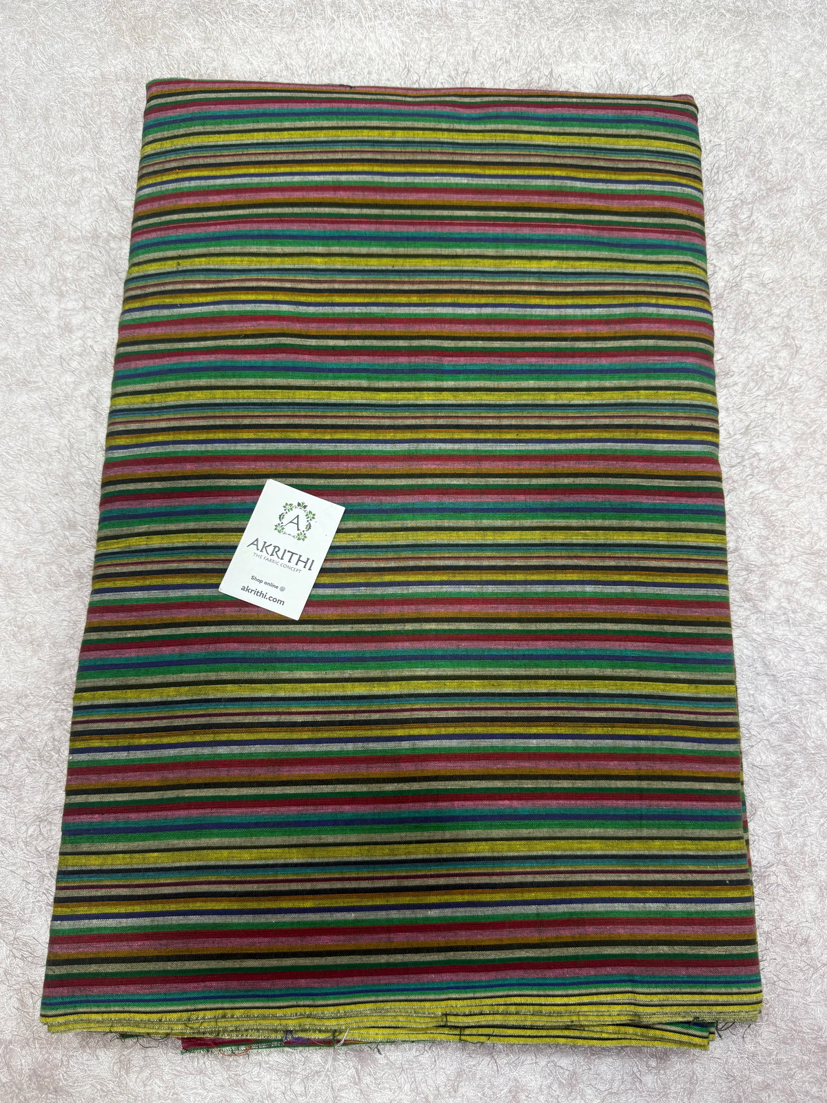 Woven striped Pure cotton fabric