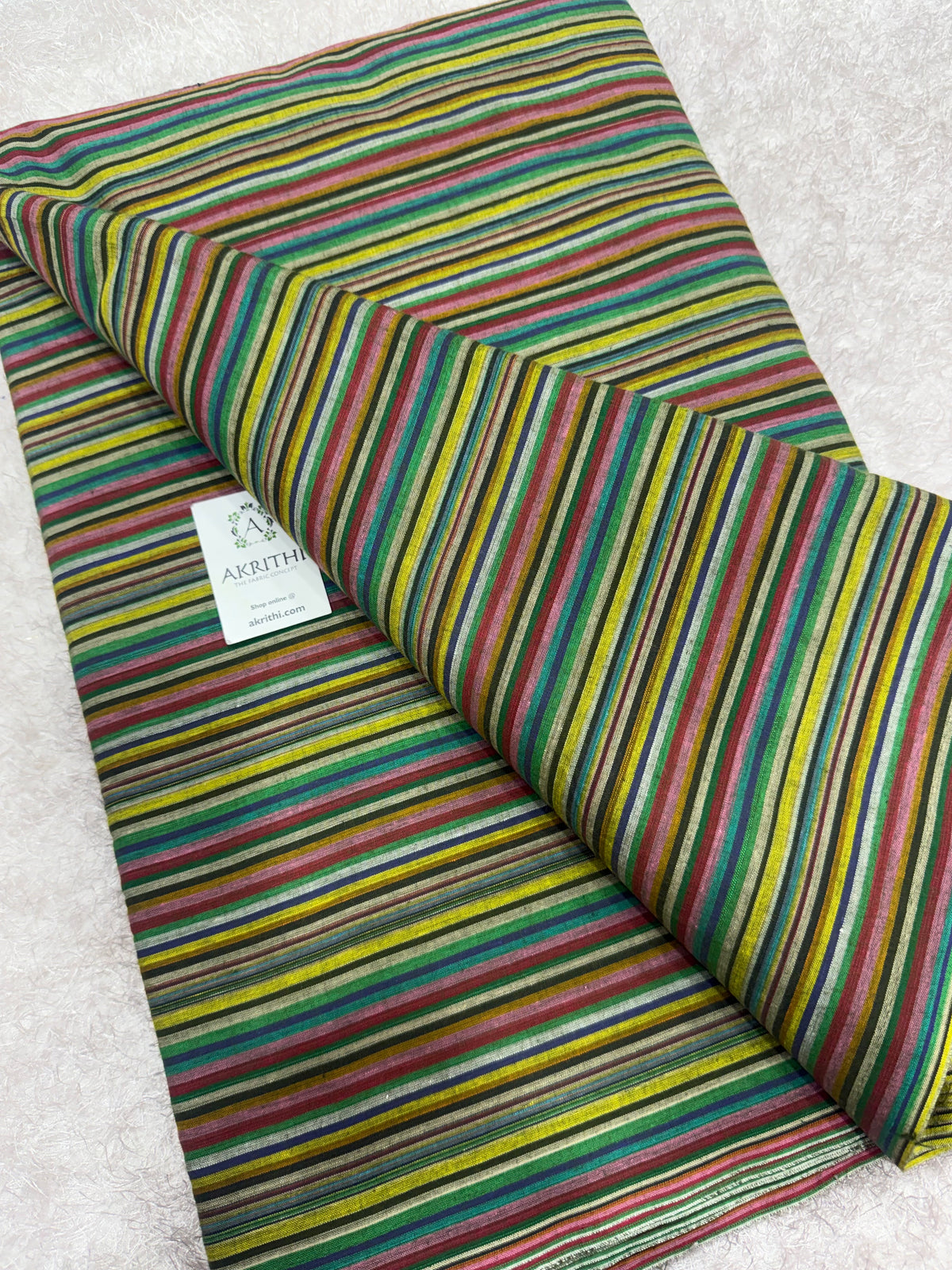 Woven striped Pure cotton fabric