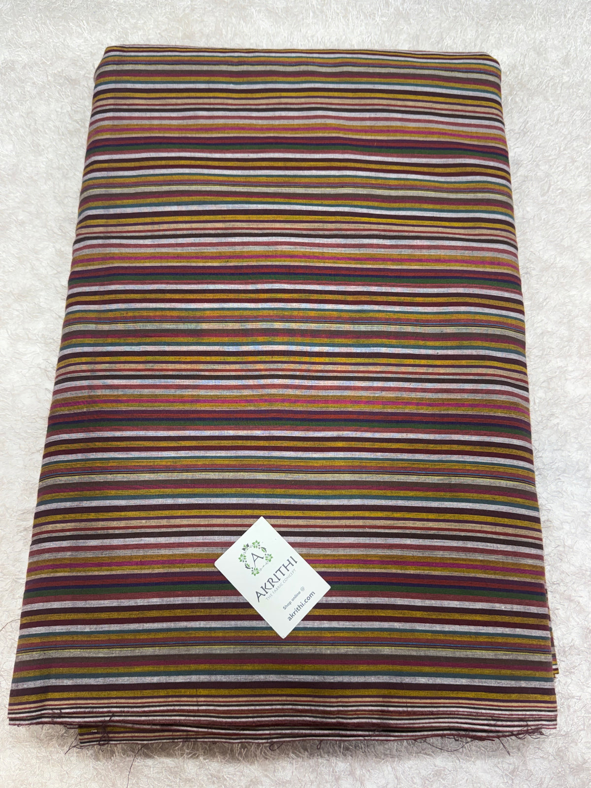 Woven striped Pure cotton fabric