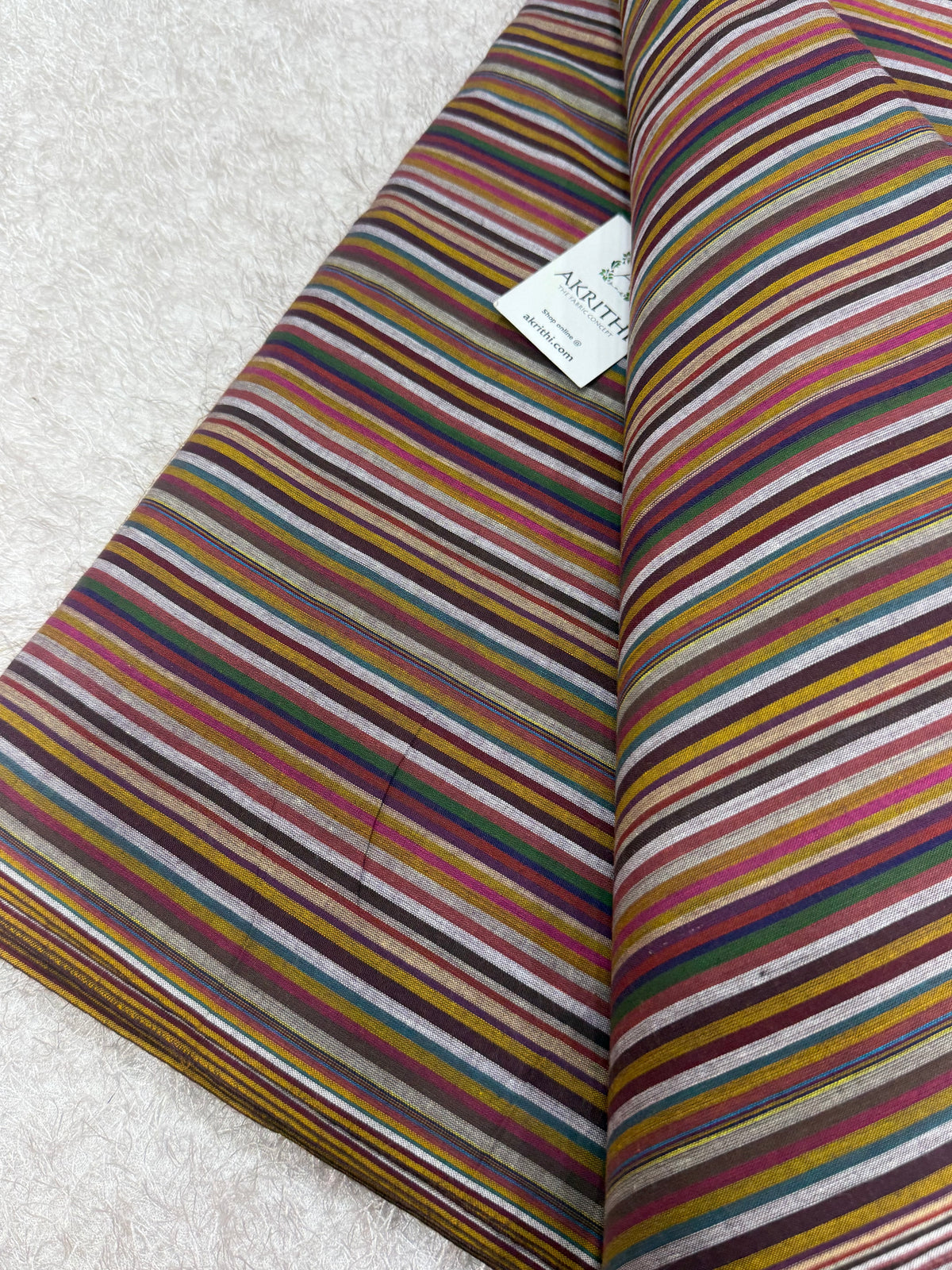 Woven striped Pure cotton fabric