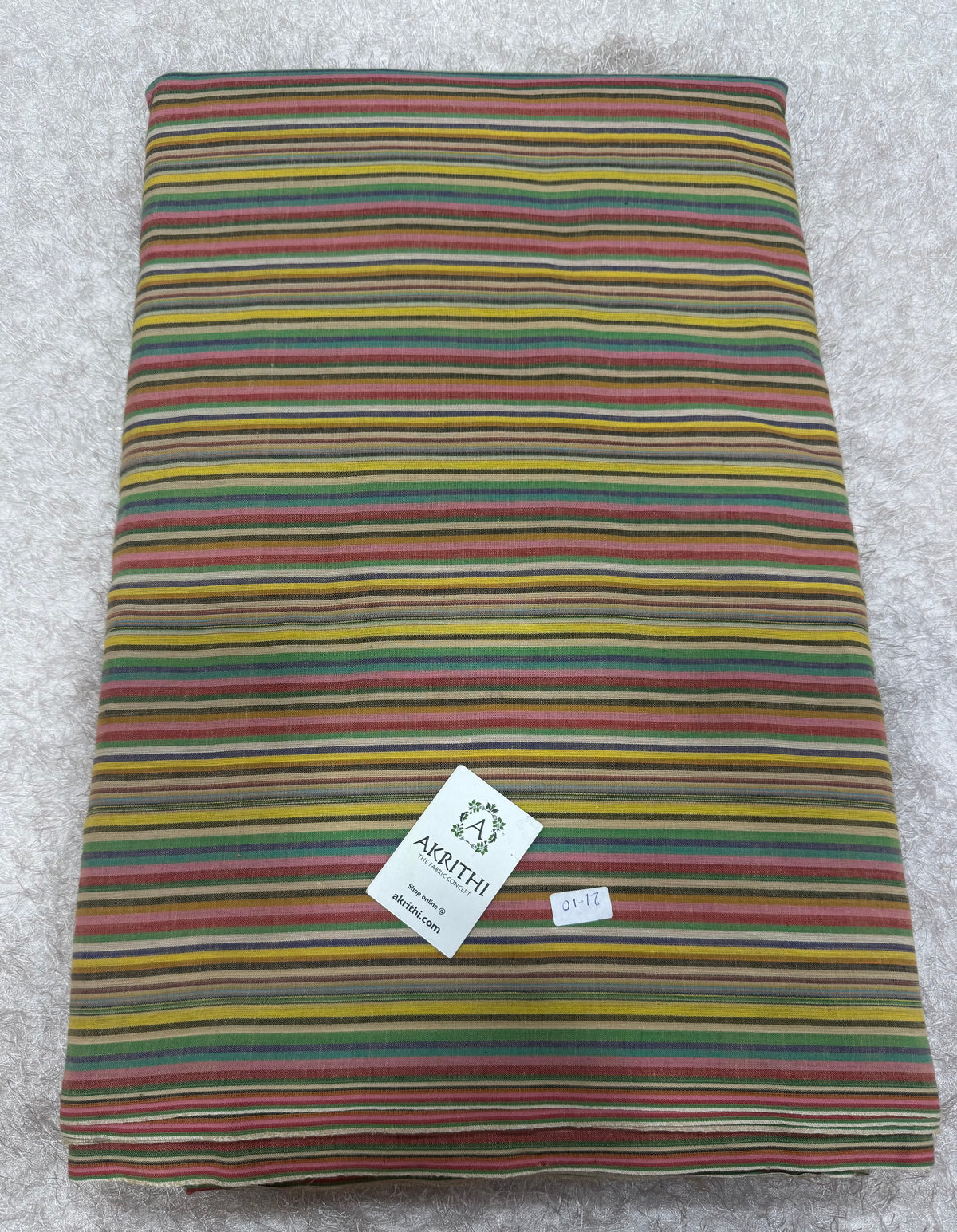 Woven striped Pure cotton fabric