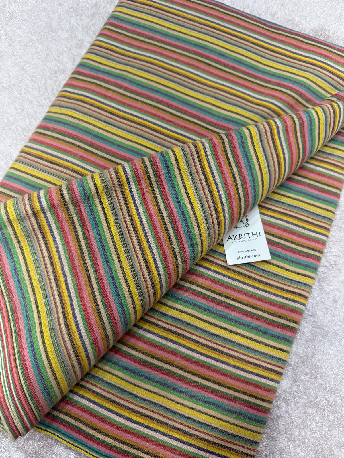 Woven striped Pure cotton fabric