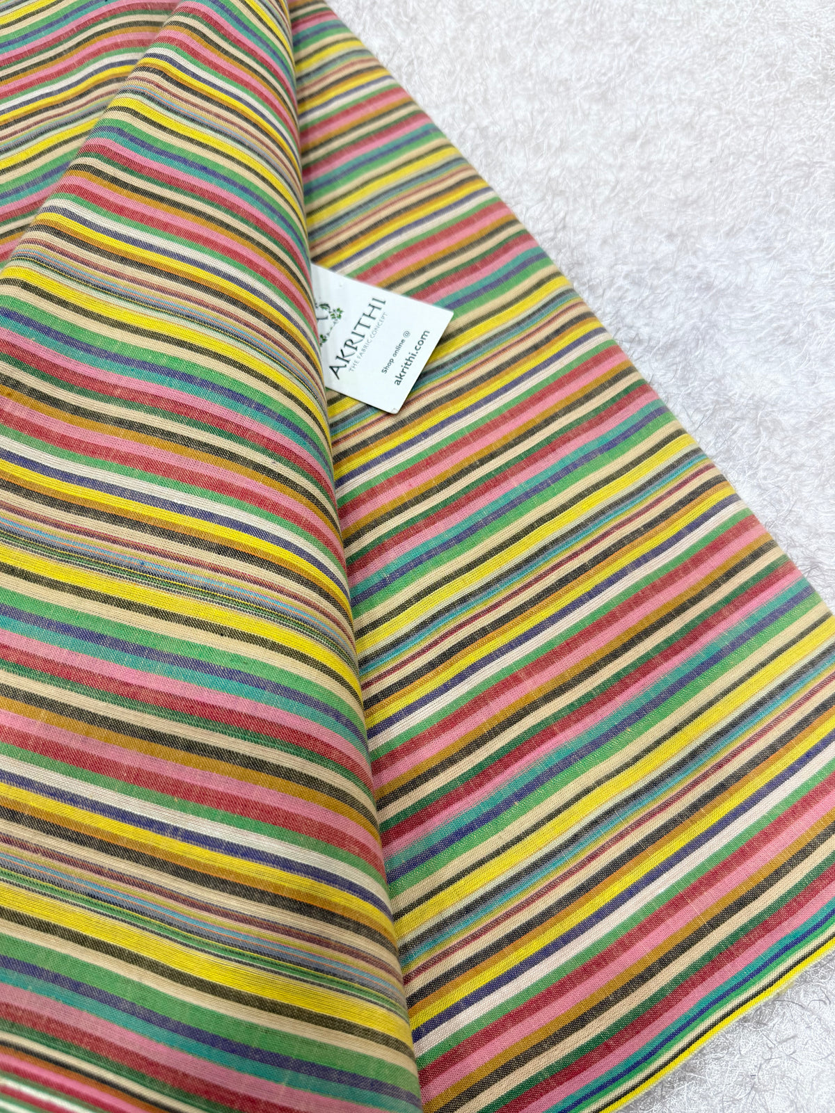 Woven striped Pure cotton fabric