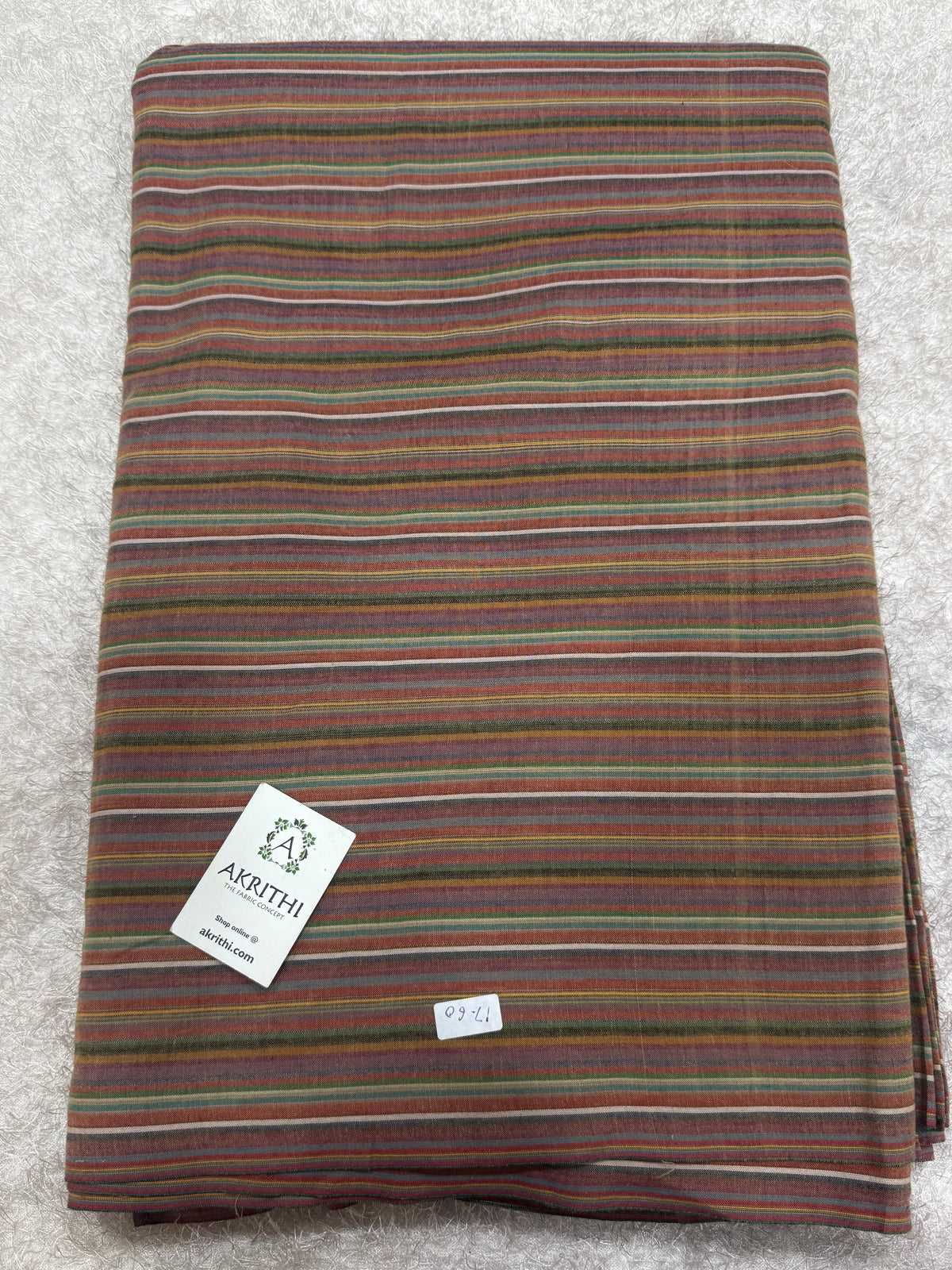 Woven striped Pure cotton fabric