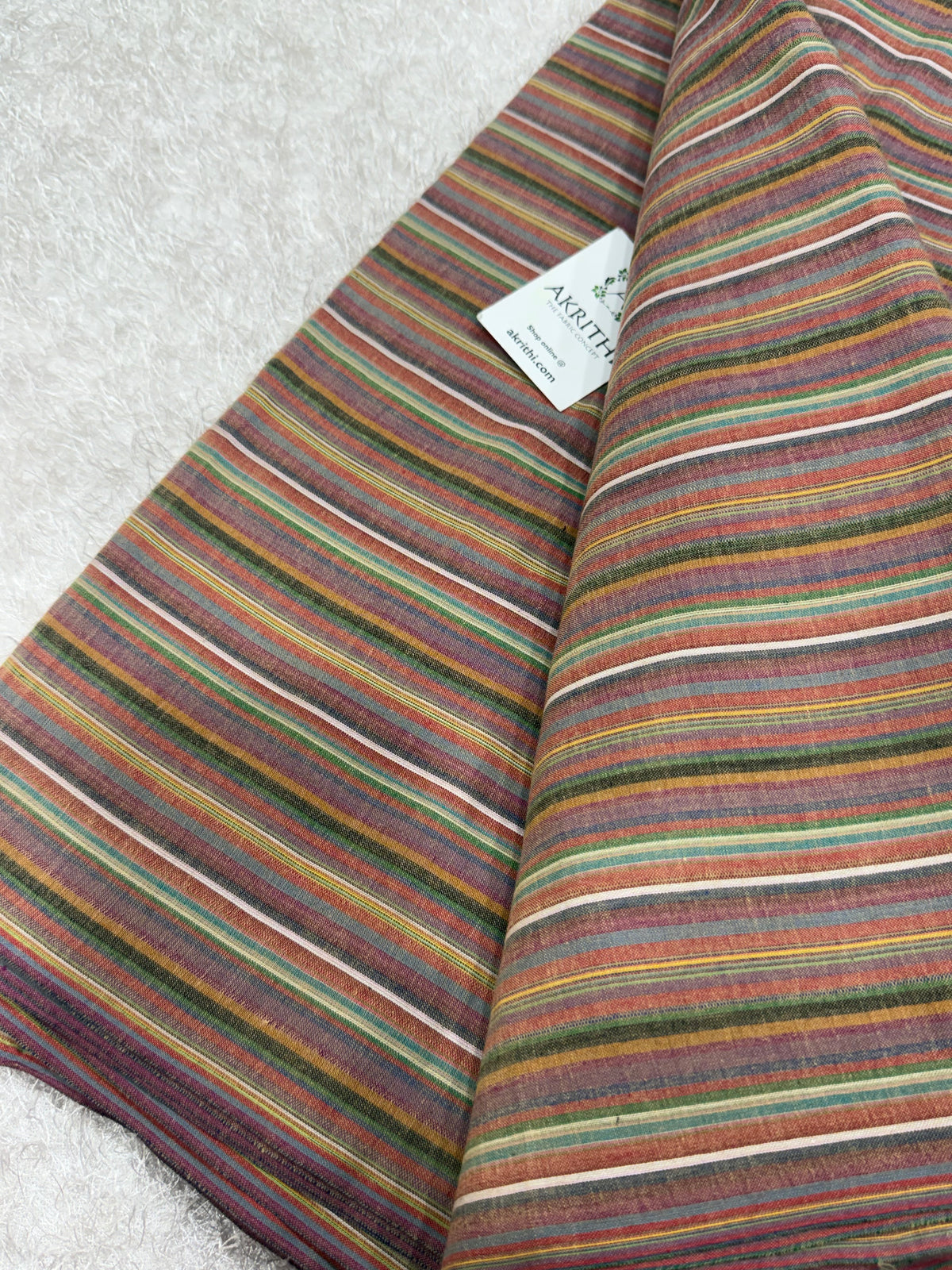 Woven striped Pure cotton fabric