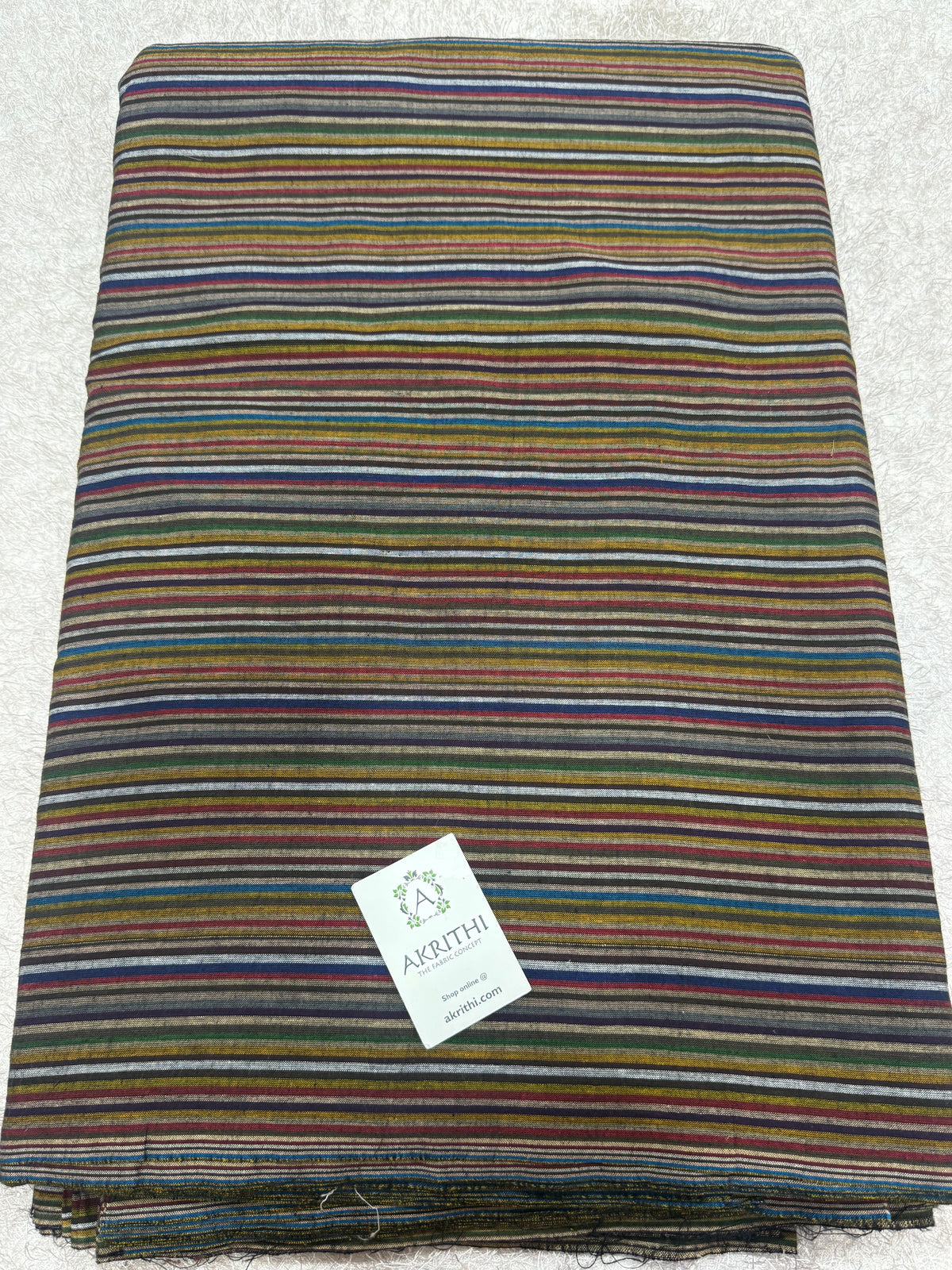 Woven striped Pure cotton fabric
