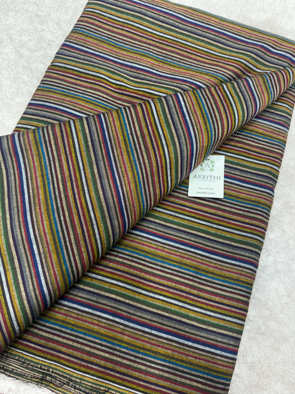 Woven striped Pure cotton fabric