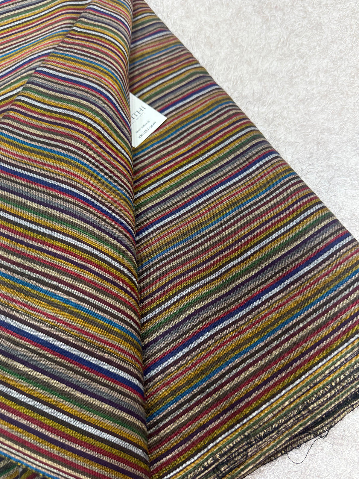 Woven striped Pure cotton fabric