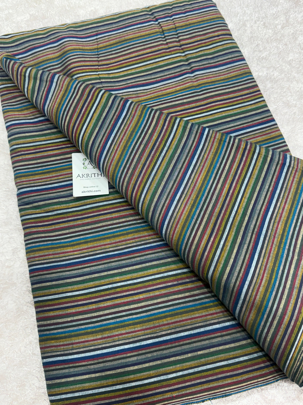 Woven striped Pure cotton fabric