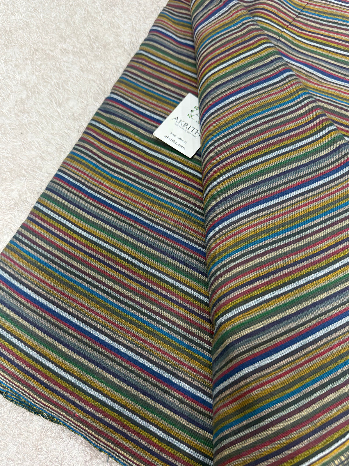 Woven striped Pure cotton fabric